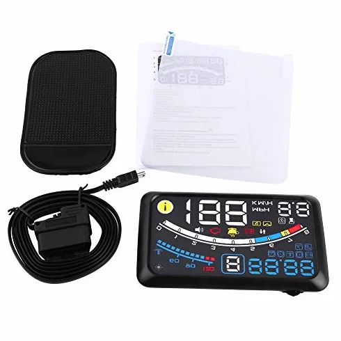 Display ad alta definizione per auto, 5,5 pollici Universale F4 MPH, allarme per eccesso di velocità, tachimetro Display per visore KMH, schermo di proiezione per parabrezza 12V