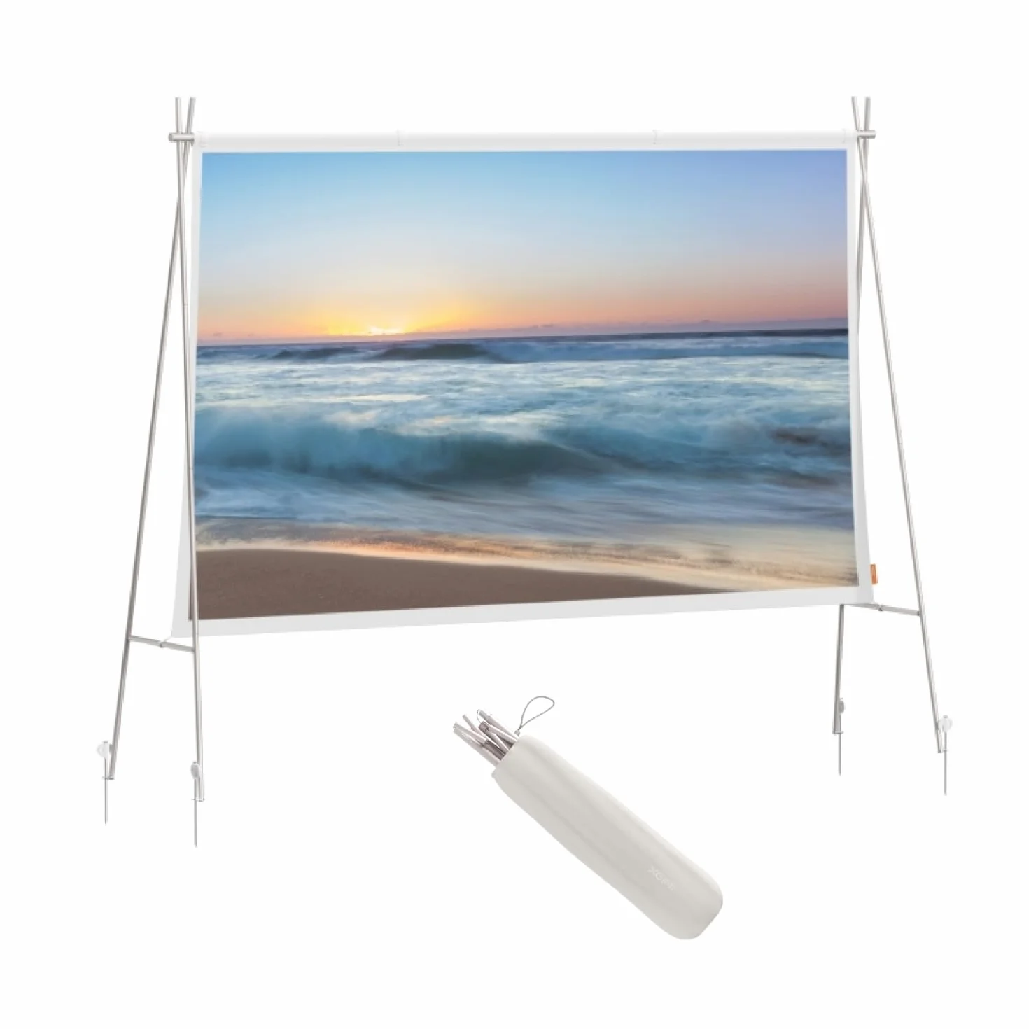 XGIMI 2025 Schermo Proiezione Portatile 70" – Pieghevole e Leggero per Esterni/Campeggio – Compatibile con MoGo 3 Pro, Elfin Flip, Halo+, Horizon Ultra – HD/4K HDR10+