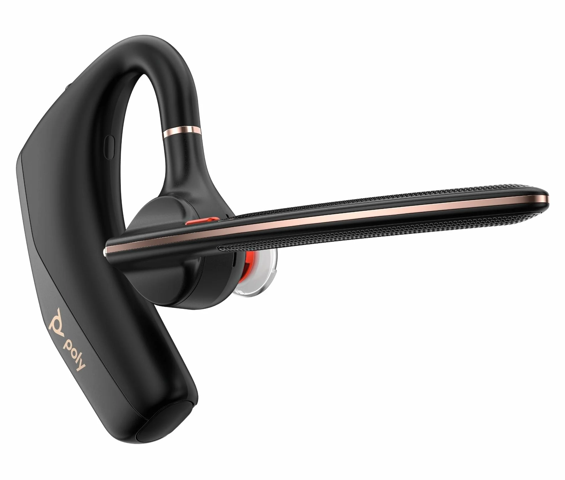 Poly Voyager Legend 50-M Headset UC con quattro microfoni, cancellazione del rumore, tecnologia Poly Noise Block, custodia di ricarica portatile, sensori intelligenti, comandi rapidi
