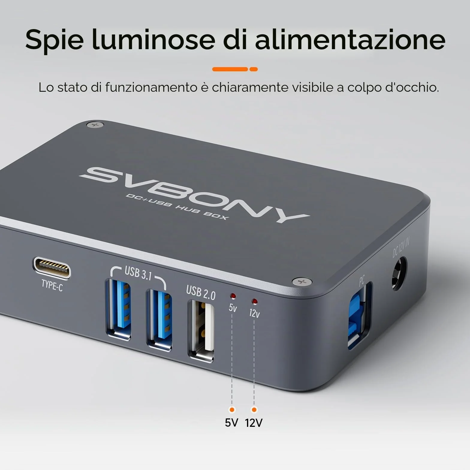 Svbony SV241 USB Controllo Hub per Astronomia, Accessorio per Telescopio Astronomico per Adulti, Adattatore Tascabile con 6 DC Uscite di Alimentazione, r Fotografia Lunare, o del Cielo Profondo