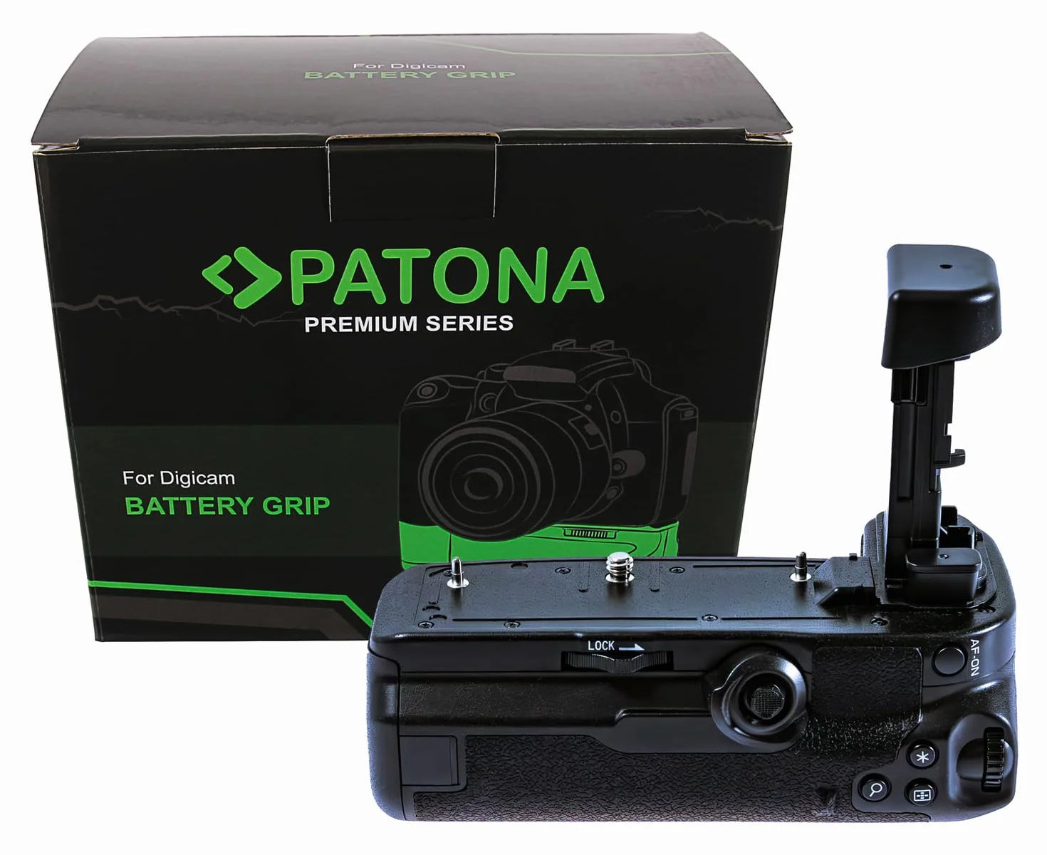 PATONA Premium Impugnatura portabatteria per Canon EOS R5 R5c R6 R6 II (come BG-R10) con telecomando 2,4G – vano per 2x LP-E6NH/LP-E6N/LP-E6 – comandi verticali per ritratti e lunghe sessioni