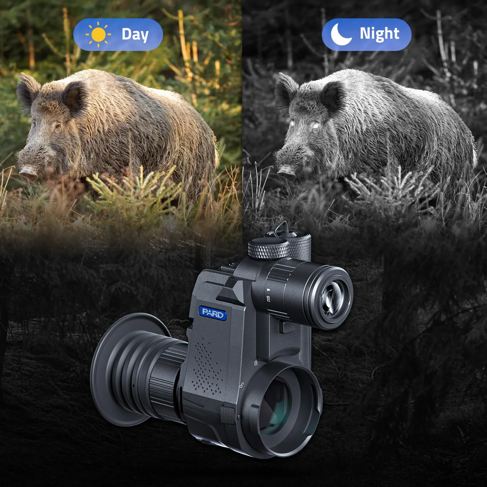 PARD Night Vision, Night Vision 100% Darkness, Monocoli a infrarossi da viaggio per caccia e sorveglianza, registrazione di immagini e riproduzione video, IR 850nm 940nm, NV007S