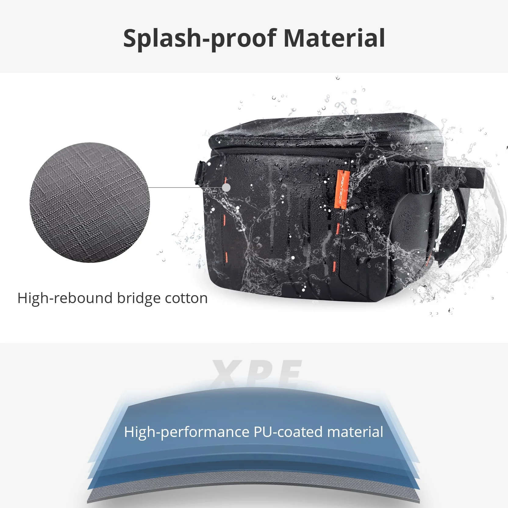 PGYTECH OneMo Borsa Fotografica 11L-13L, Tracolla Impermeabile da Viaggio, Messenger per Mirrorless e Reflex/DJI Avata 2/Mini 4 Pro/Mavic/Treppiede/Laptop, Nero