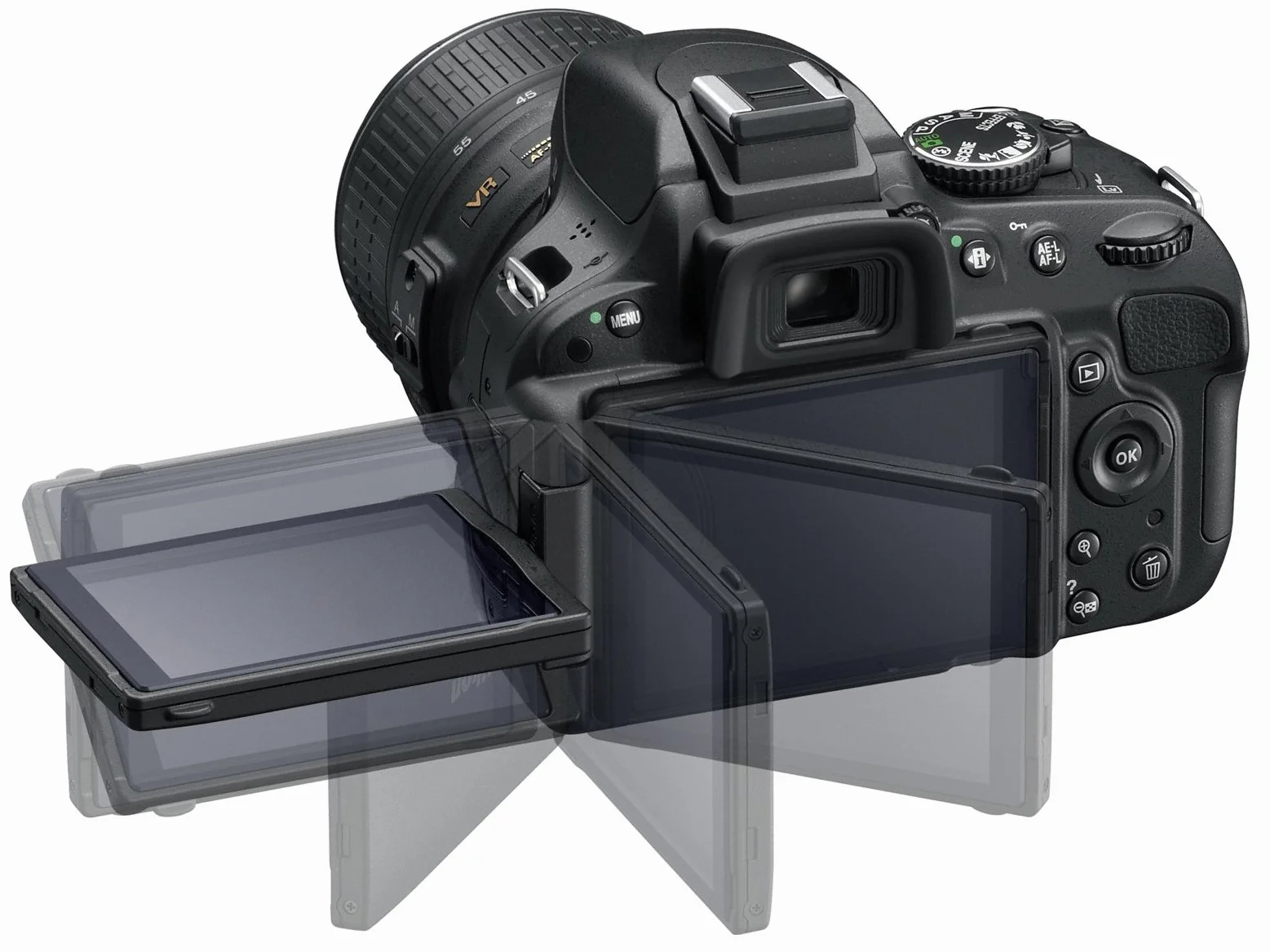 Nikon D5100 Fotocamera Reflex Digitale Kit Obiettivo 18-55mm VR 16.2MP LCD 3 Pollici