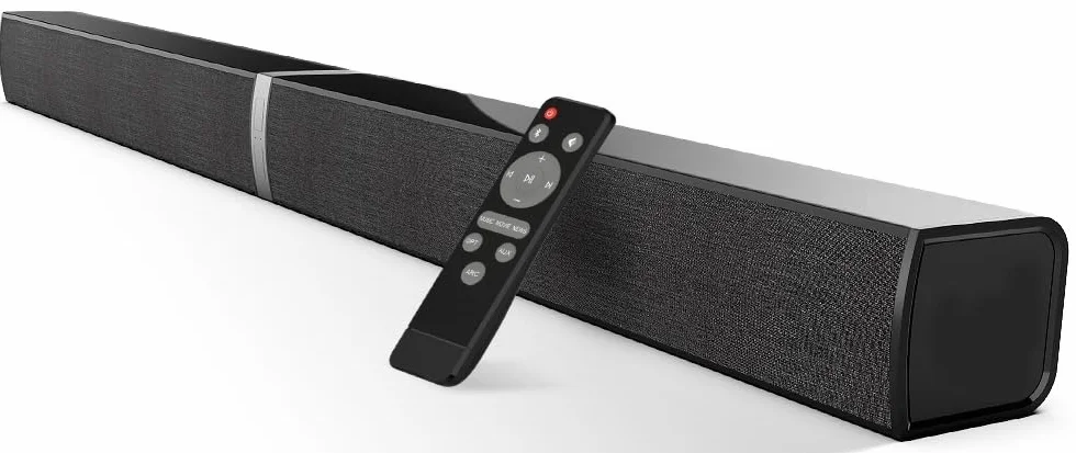 Bluetooth Soundbar per TV, 32 Inch Staccabile 2 in 1 Sound Bar per Televisore con Audio Potente, Altoparlanti per TV per Home Theater Audio, 2.0 canali con OPT/ARC/AUX, 1pcs