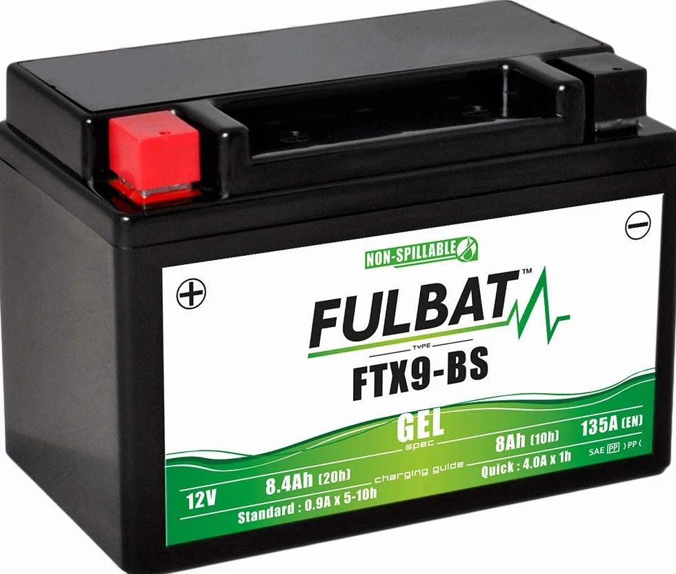 Fulbat YTX9-BS FTX9-BS WP9BS Batteria moto Gel 12V 8Ah