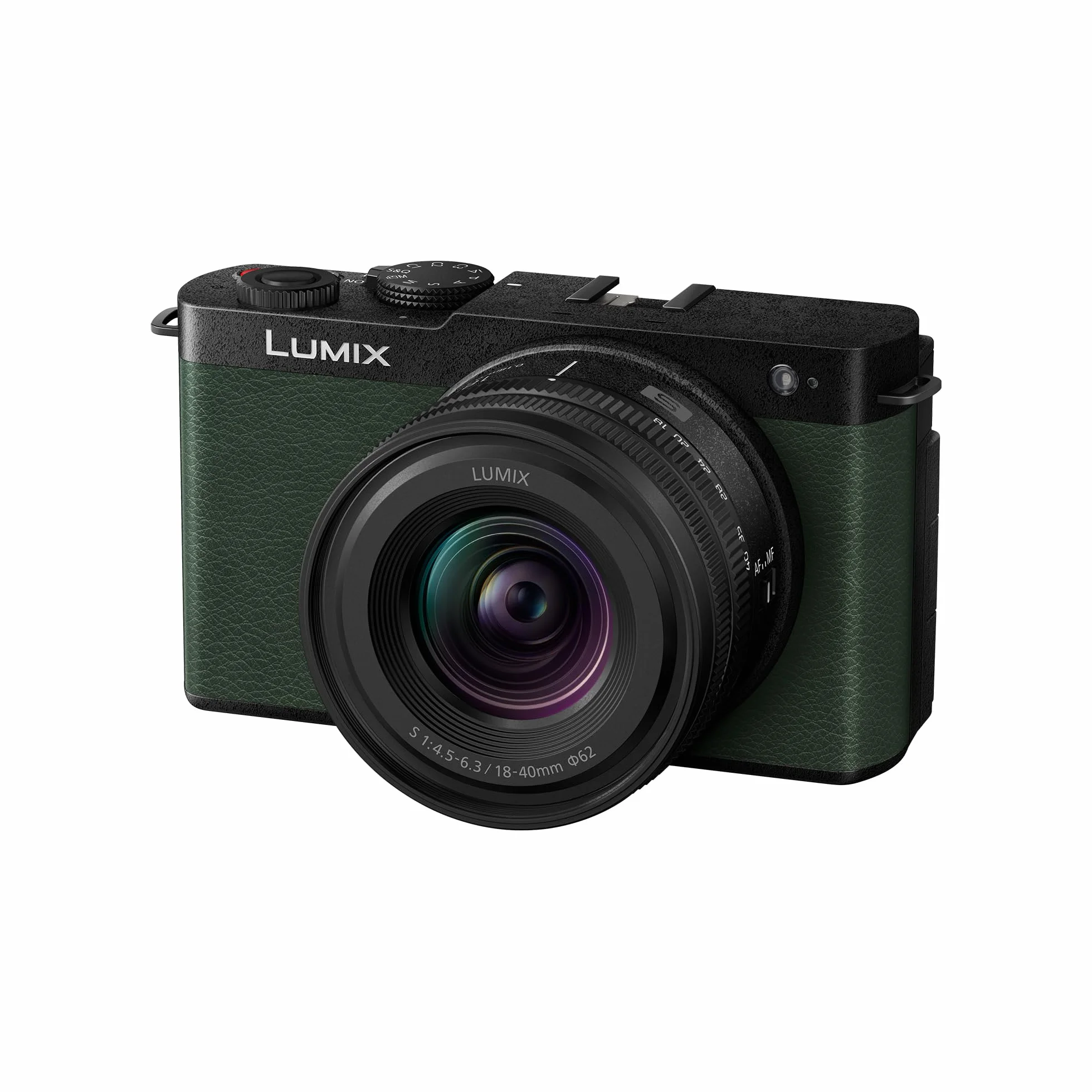 Panasonic Lumix DC-S9NE-G Videocamera mirrorless Full Frame Open Gate per vlogging, 24,2 MP, video 6K/4K, PDAF 779 punti, stabilizzazione dell'immagine,WiFi, Verde, con S-R1840E 18-40mm S Obiettivo