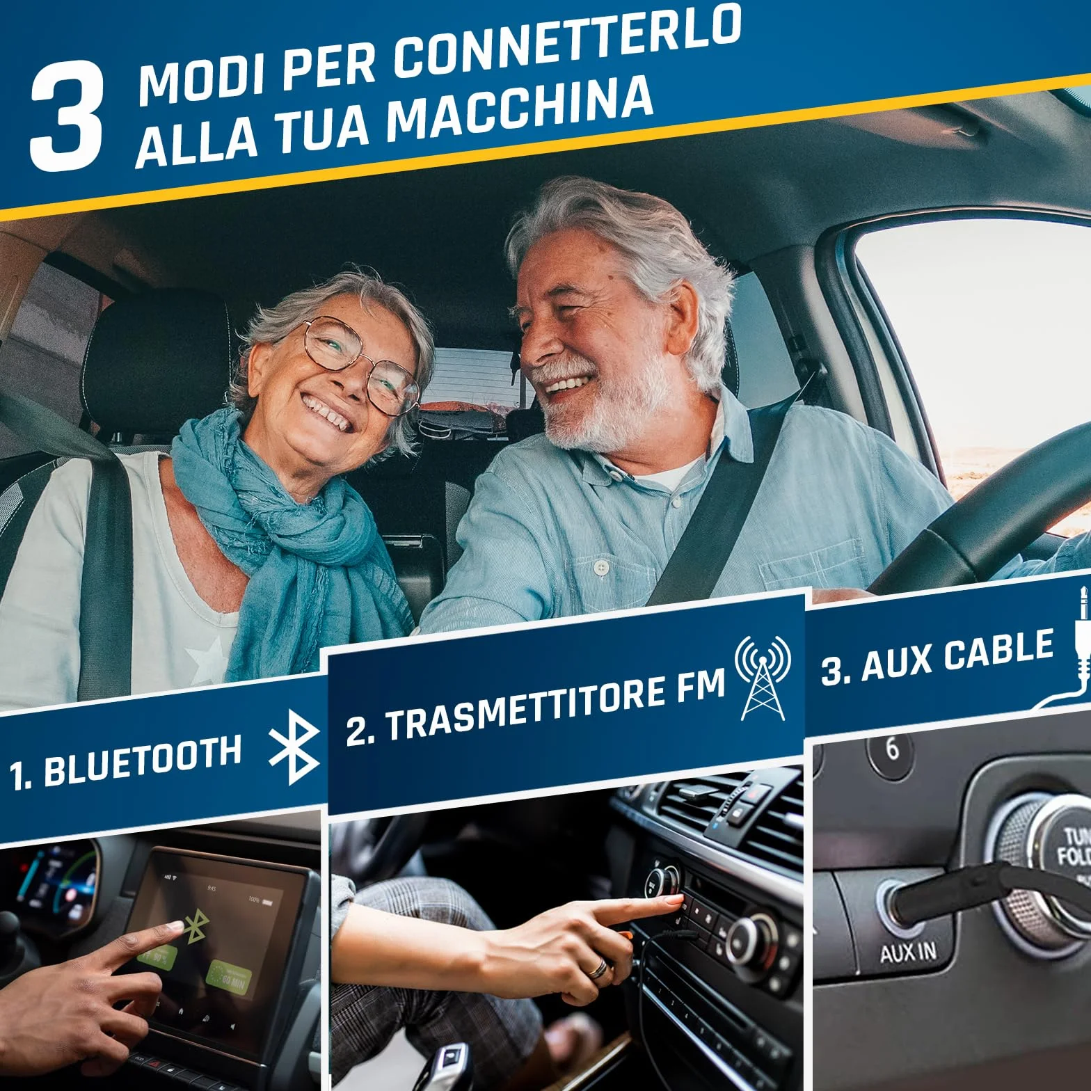 KLIM Discover con le Cuffie + Lettore CD HiFi portatile + NUOVO + Radio FM + Compatibile con MP3 CD Audiolibri + Lettore CD per auto + Supporta Bluetooth per Auto, scheda SD, Trasmettitore FM
