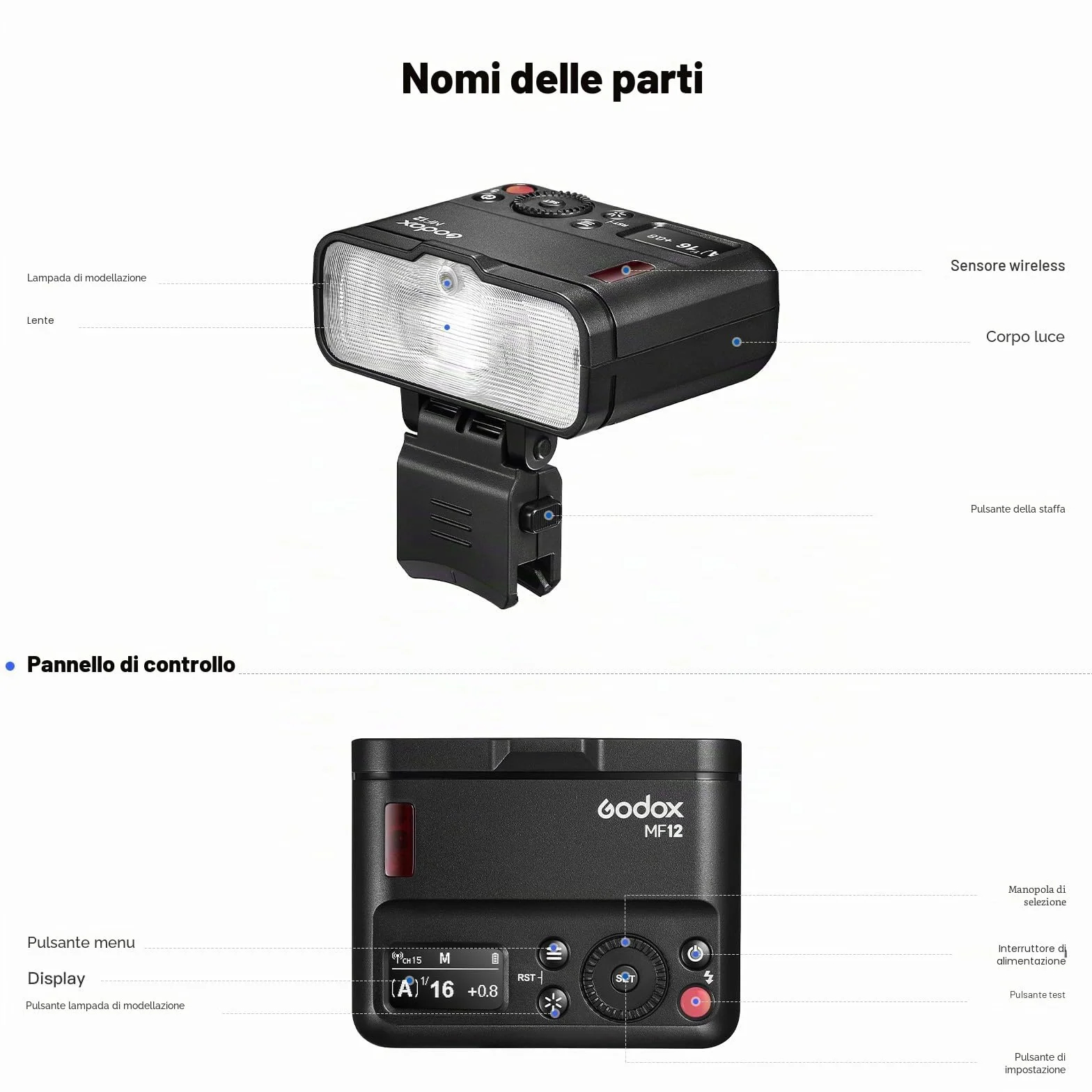 GODOX MF12-DK1 Macro Flash con Diffusore Dome XproII S+ Trigger Flash 2,4G Controllo Wireless Modalità TTL/M Compatibile con Fotocamere Sony TTL e Sony A7IV/ZV-E10/Alpha 6400/ZV-1F