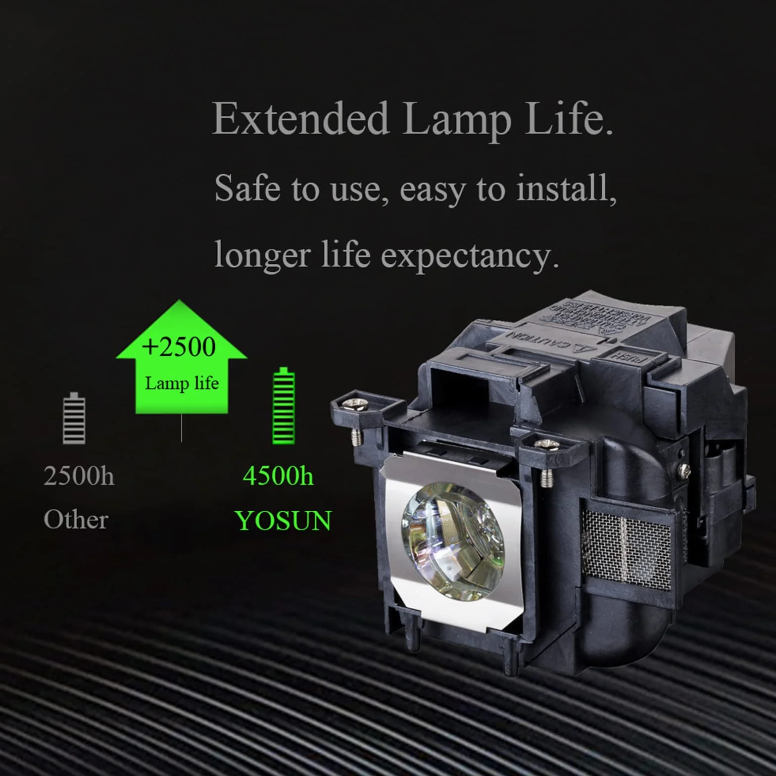 YOSUN Lampada del proiettore per Epson Elplp88 V13h010l88 Powerlite Home Cinema 2040 1040 2045 740HD 640 EX3240 EX7240 EX9200 EX5250 EX5240 VS240 VS345 VS340 Lampada del proiettore