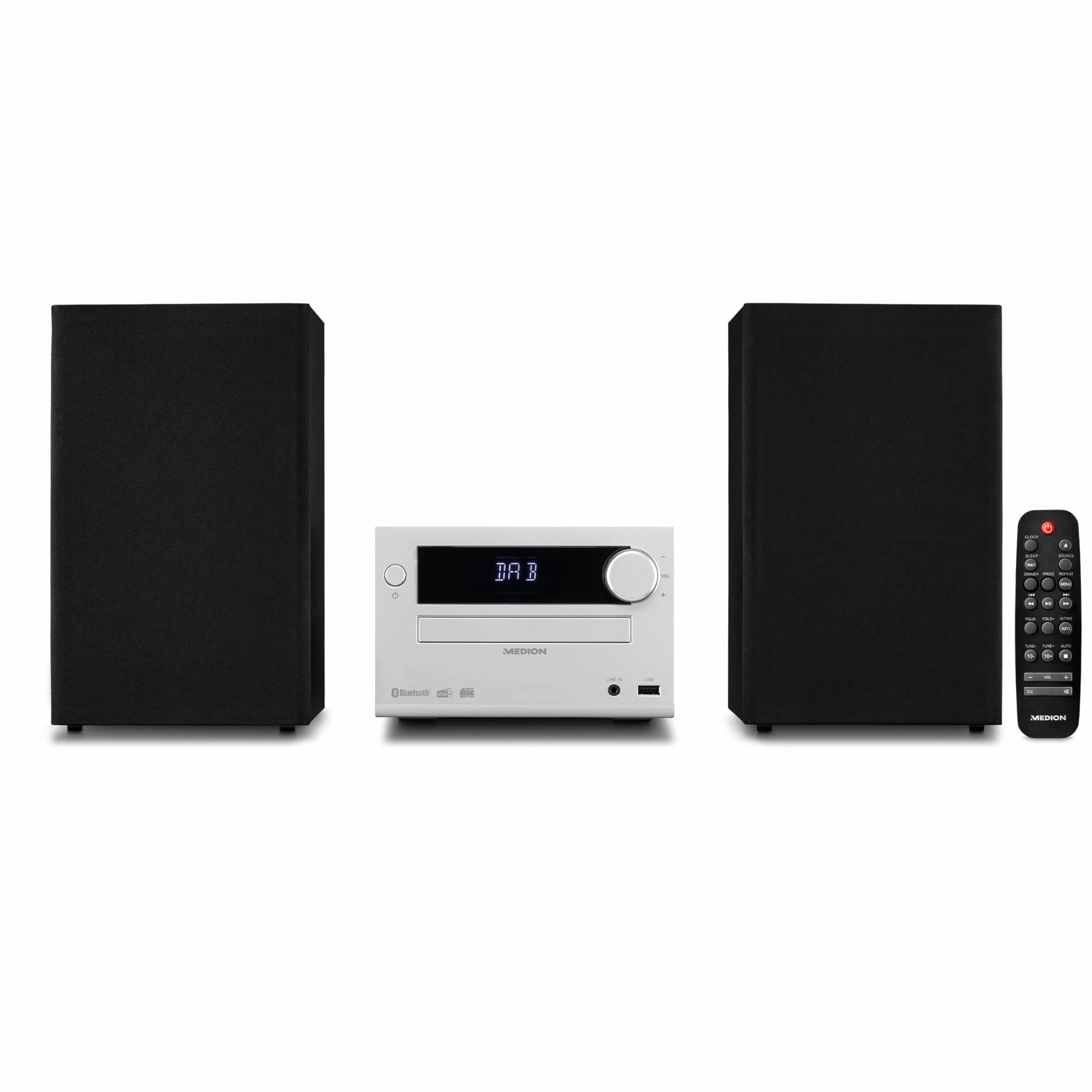MEDION E64482 Sistema audio micro impianto compatto DAB+ CD Bluetooth FM PLL MP3 AUX USB