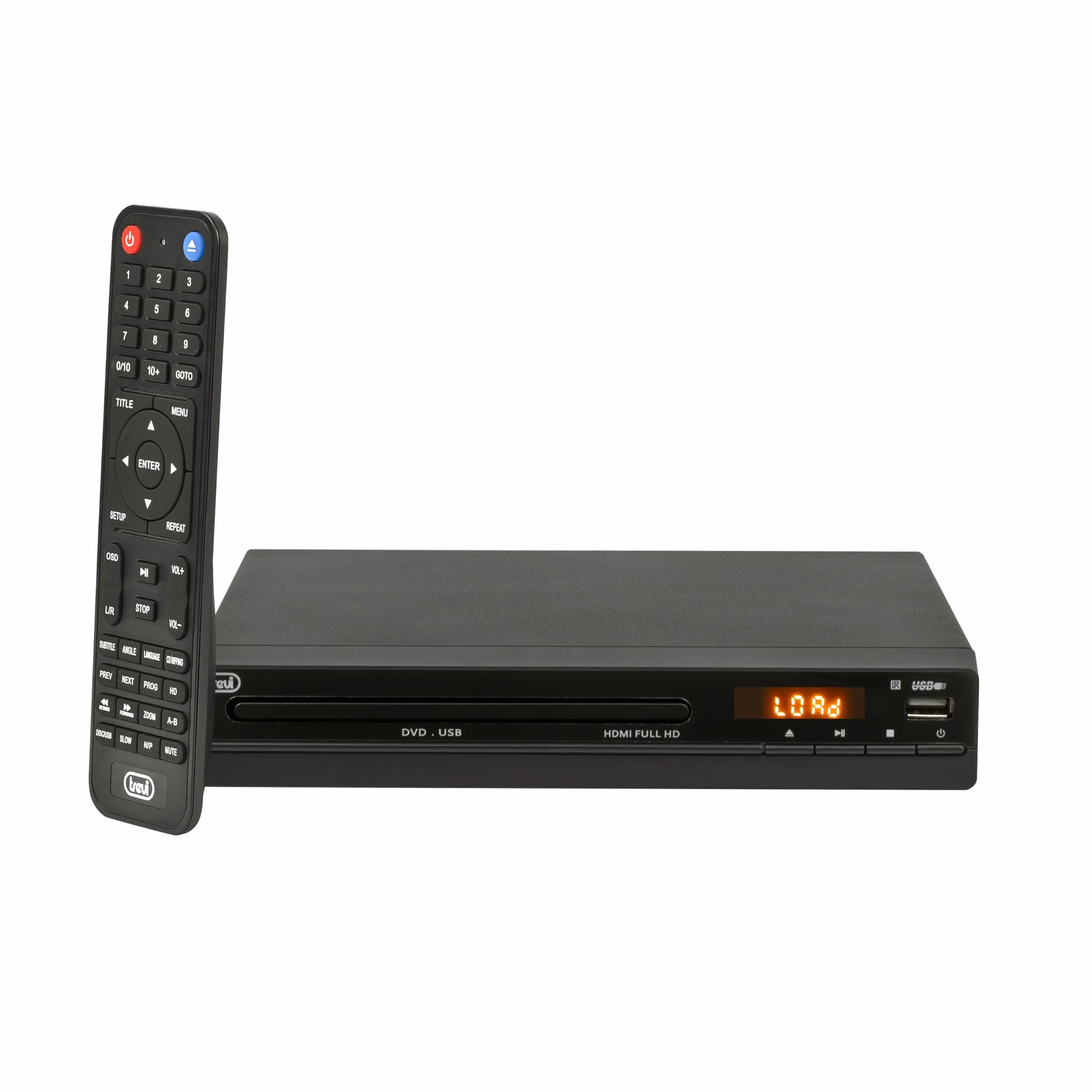Trevi DVMI 3580 HD Mini Lettore DVD con HDMI e USB, Facile da Utilizzare, Telecomando Incluso e Design Salvaspazio