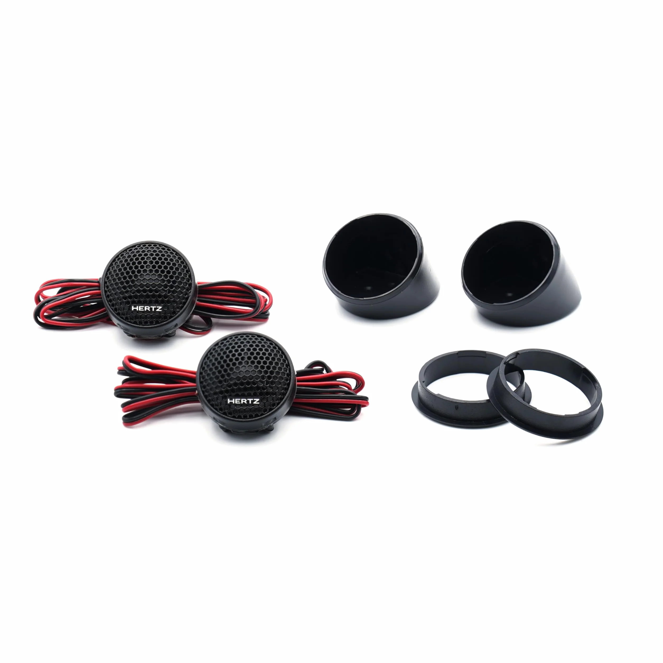 Hertz K 165 Fan Edition - Kit di altoparlanti 2 vie con woofer da 165/170 mm, tweeter da 24 mm e crossover, 300W Peak, 4ohm, Griglie incluse e installazione facile