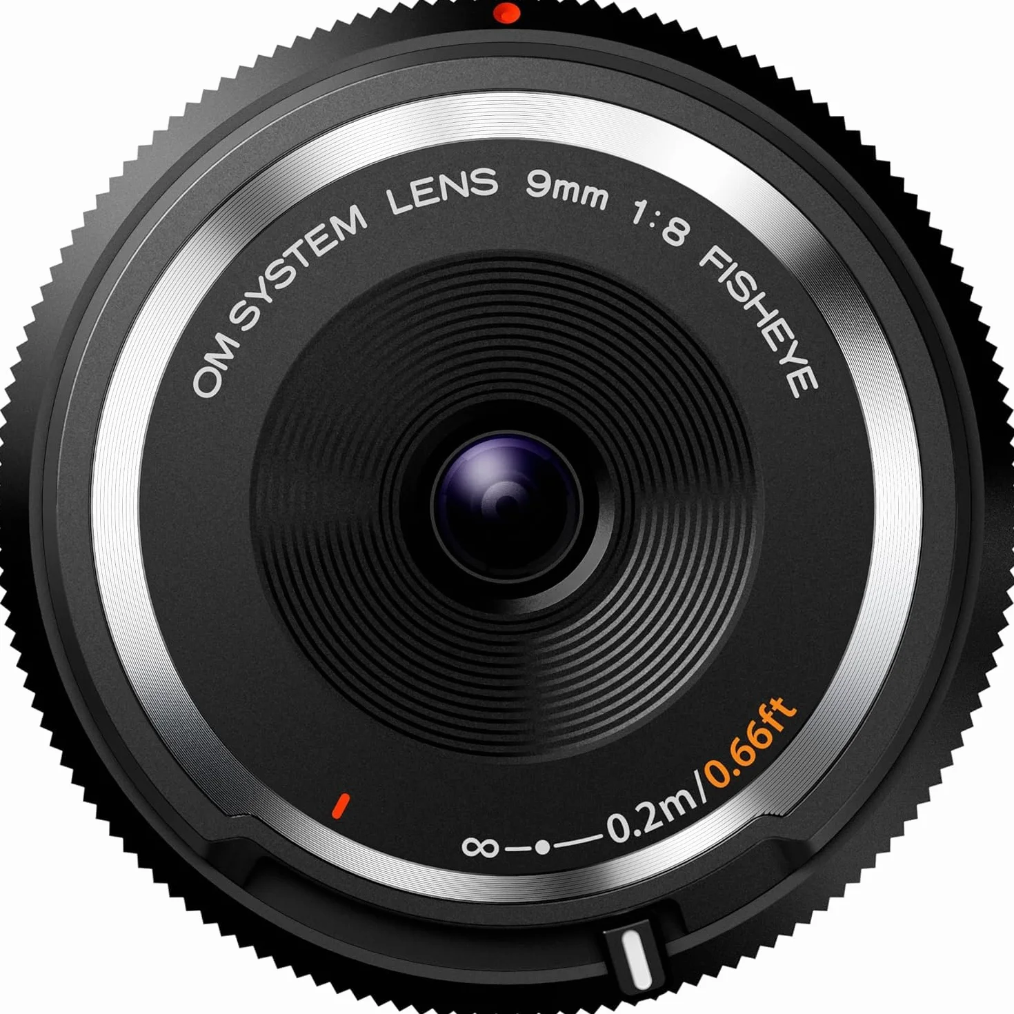 OM SYSTEM Obiettivo Fisheye 9mm 1:8.0 Ultra Sottile per Fotocamere MFT Olympus, Panasonic Grandangolo Compatto, Scatti Creativi Ultra Leggeri, Macro e Panoramico, Nero