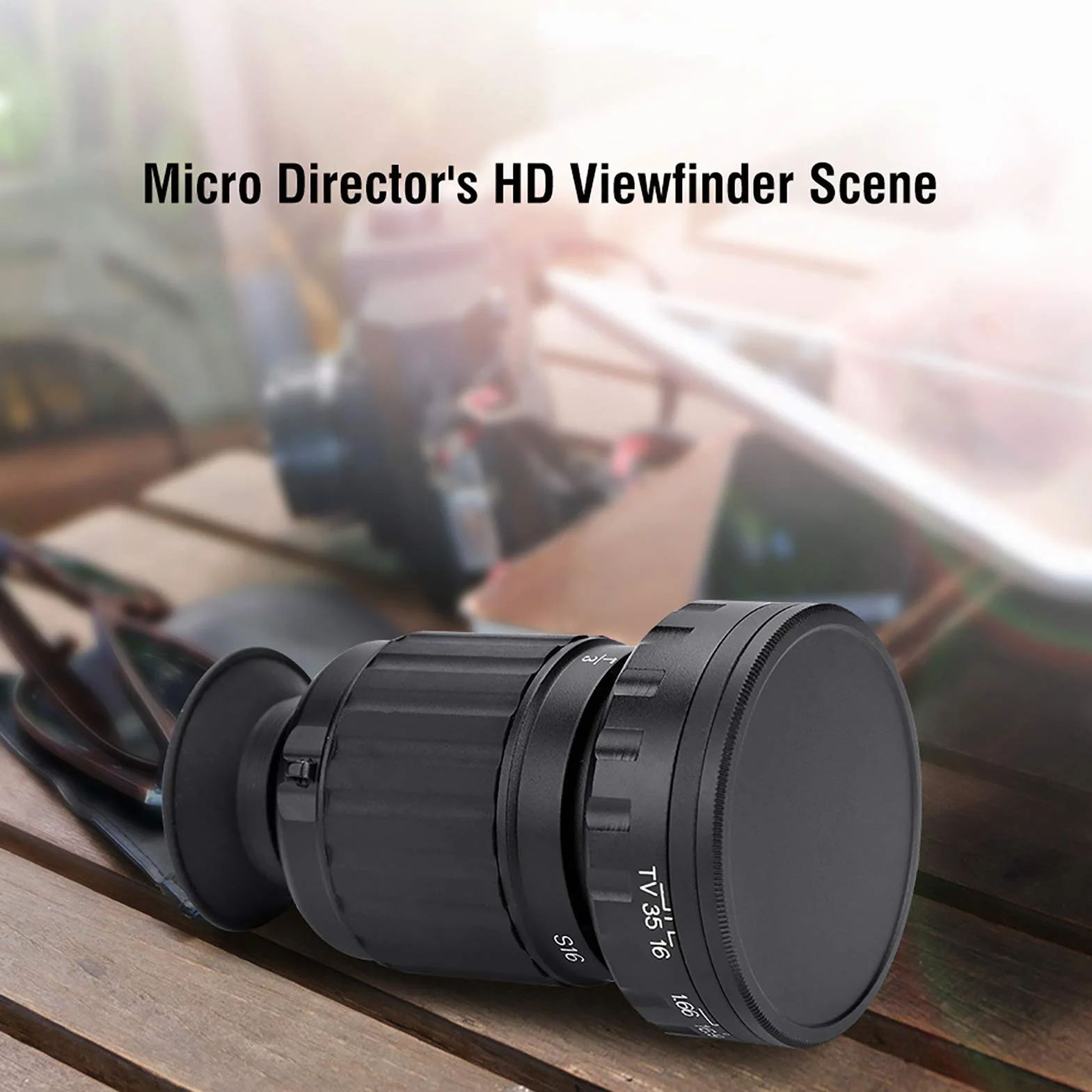 Mirino Micro Director VD-11X, Visualizzatore Scene con Filettatura Filtro Standard da 37 Mm, Vite Retrattile, Accessorio Fotografico Professionale