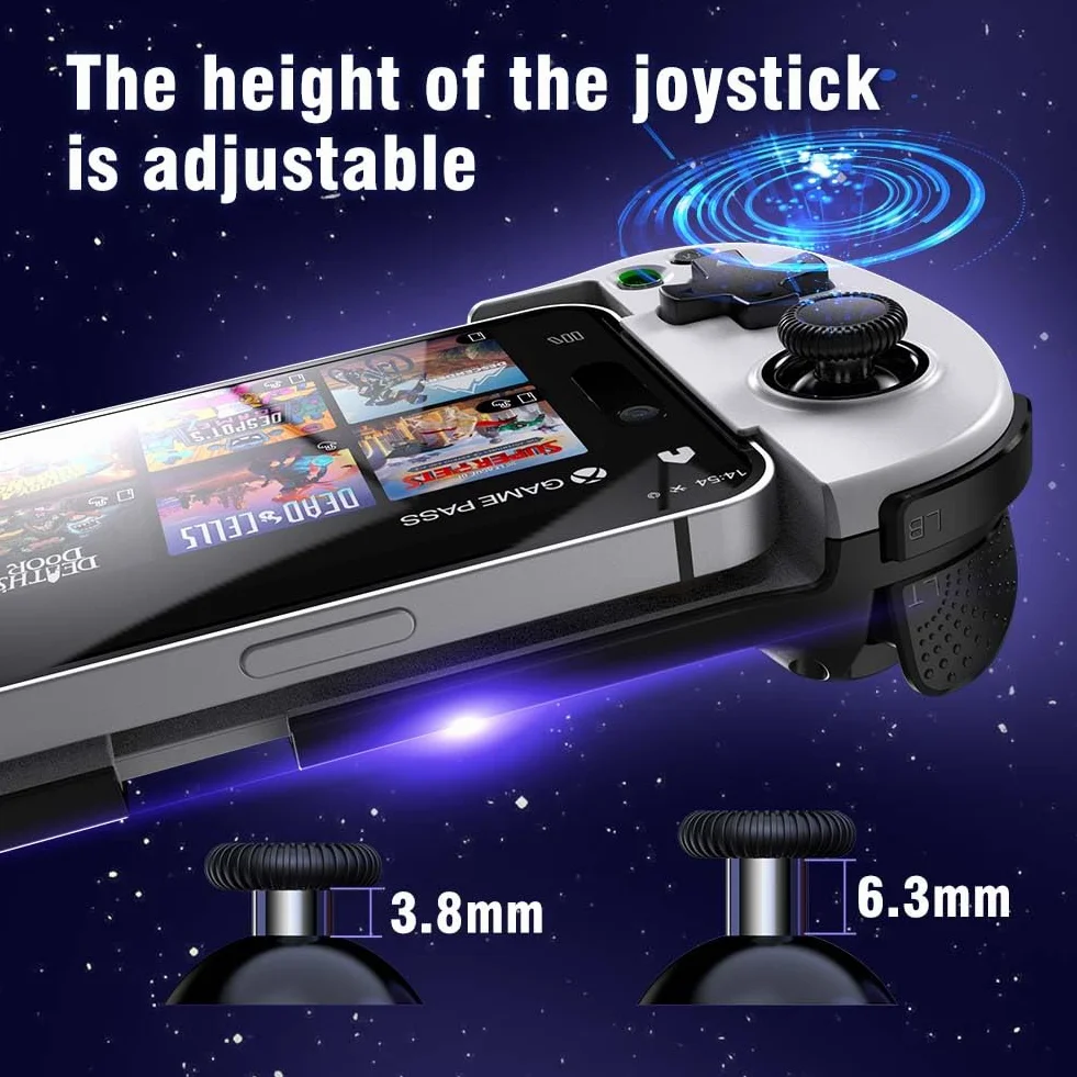 ShanWan Controller Mobile per Android/iOS, Controller di Gioco Mobile Wireless con Mappatura dei Pulsanti, Controller Android per PS Xbox Cloud Steam Link GeForce NOW MFi Arcade Games