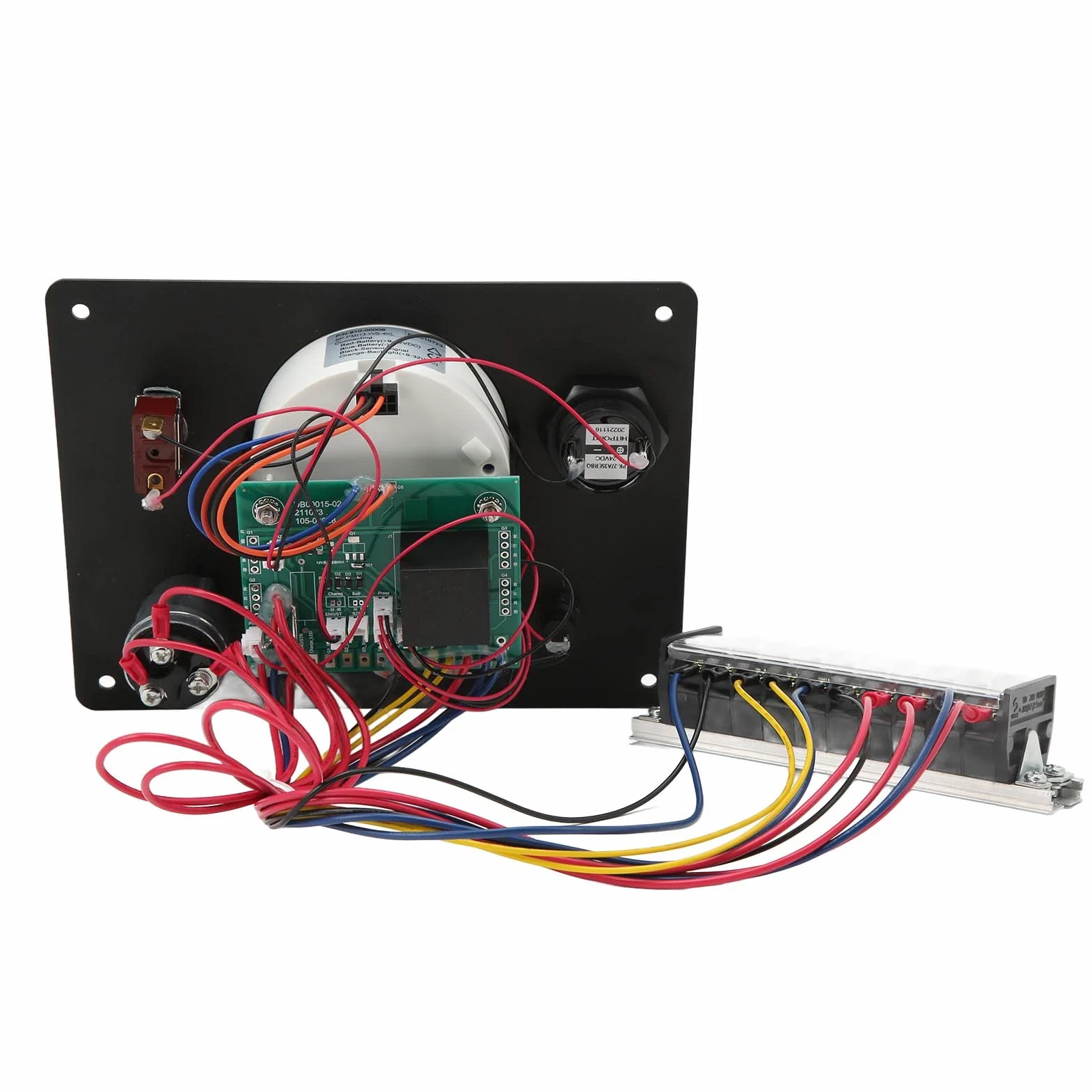 Quadro Strumenti per Barca Impermeabile IP67 con Contagiri - Multifunzione - 4000 Giri/min - Arresto Motori Accensione ON OFF - Allarme Temperatura acqua. (12V)