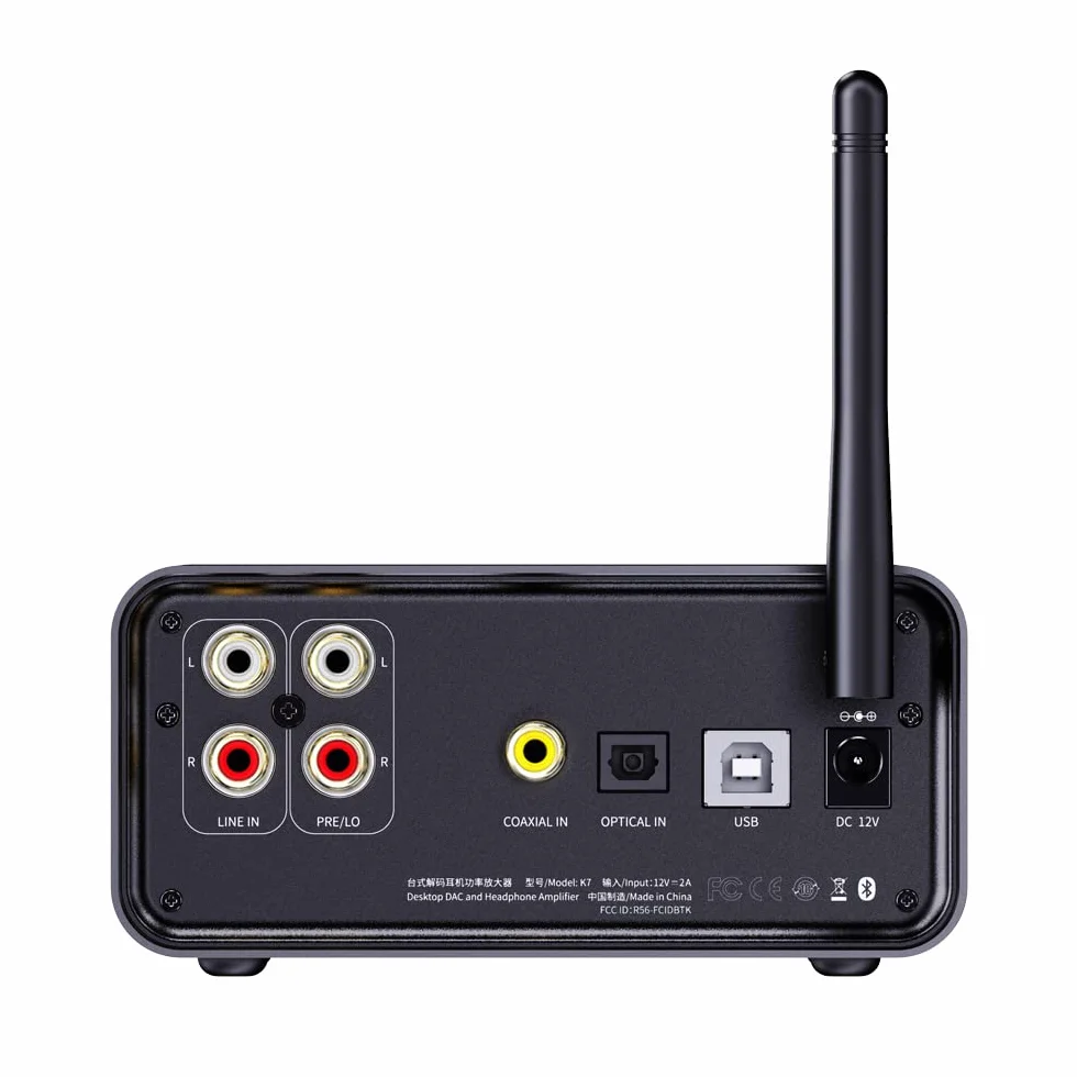 FiiO K7 BT DAC Desktop + Amplificatore per Cuffie Bilanciato Bluetooth