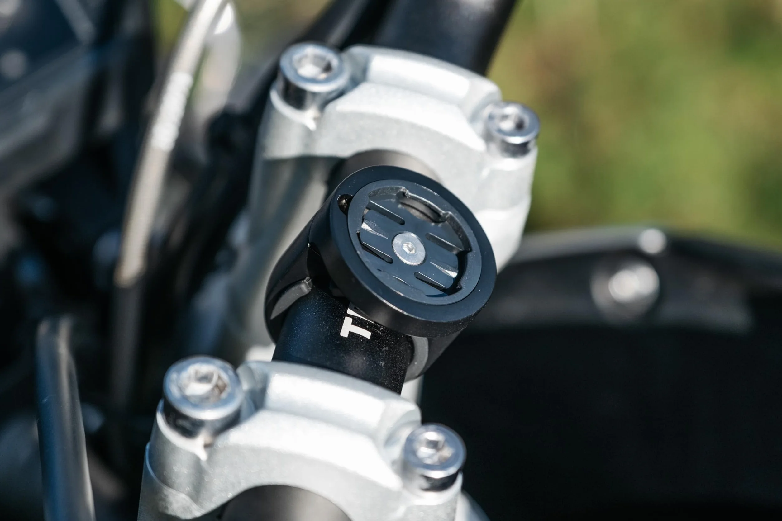 Beeline Supporto Morsetto Manubrio per Moto II Metallo Anodizzato 22,2-31,8 mm Montaggio Girevole