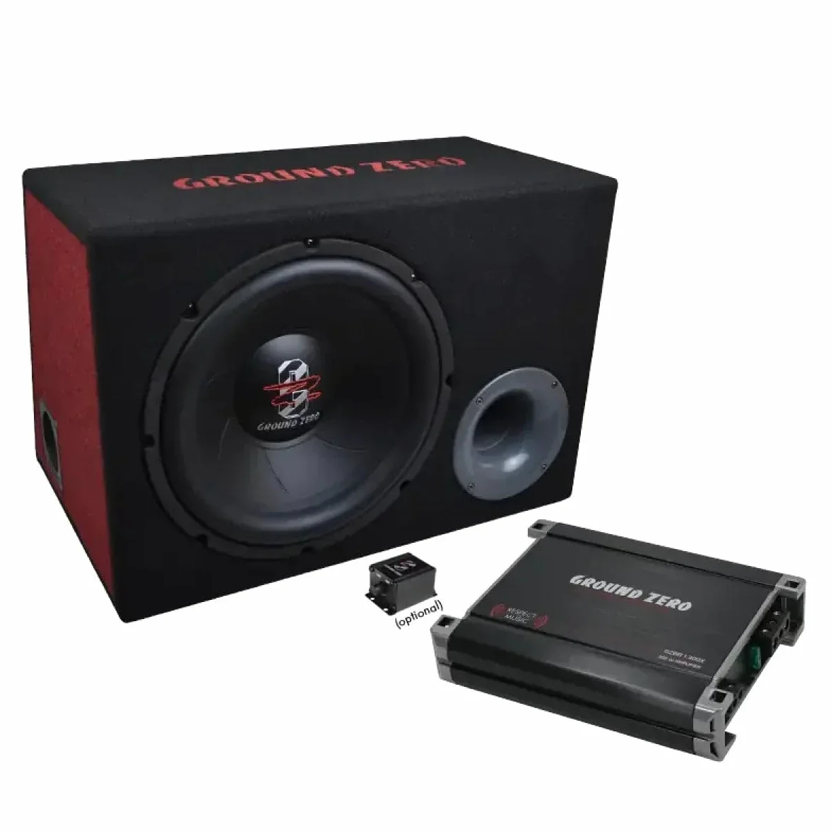 GROUND ZERO GZ BASS KIT 12.300X Basspack Subwoofer + Amplificatore