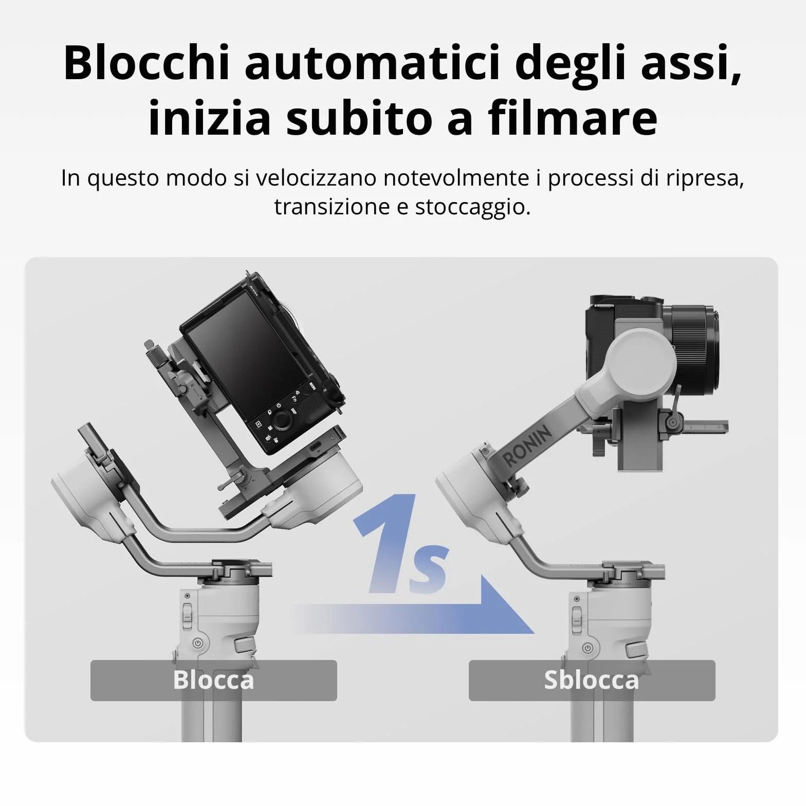 DJI RS 4 Mini Combo, stabilizzatore per fotocamera Canon/Sony/Panasonic/Nikon/Fujifilm, blocchi automatici degli assi, 2 kg di carico, stabilizzatore per fotocamera, impugnatura a valigetta