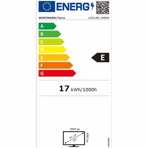 Terra LED 2456 W PV Nero DP, HDMI GREENLINE Plus