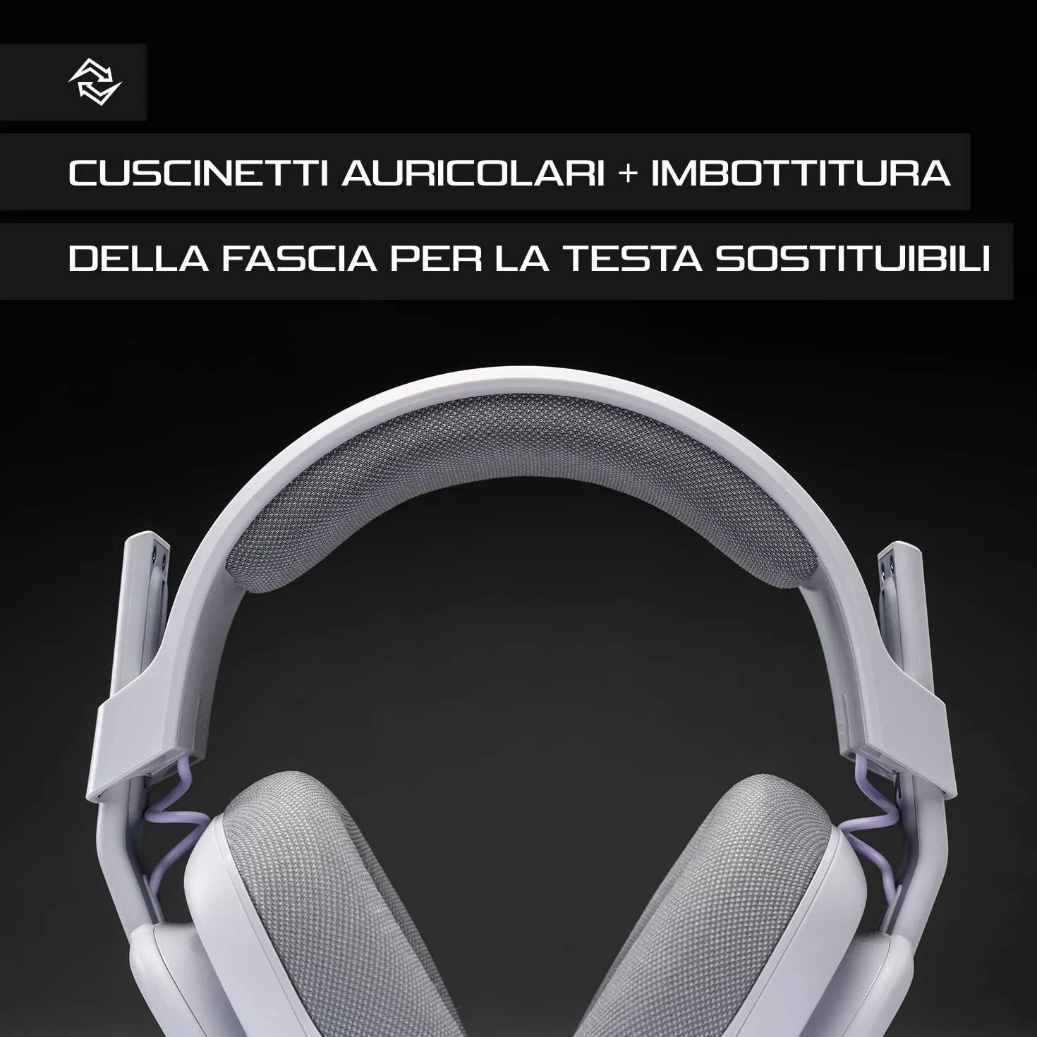 ASTRO A10 Cuffie Gaming Cablate Gen 2, Cuffie da Gioco Over-Ear con Microfono Flip-to-Mute, Leggere, Driver 32 mm, Compatibile con Xbox Series X|S, Xbox One, PS5, PS4, Nintendo Switch, PC - Grigio
