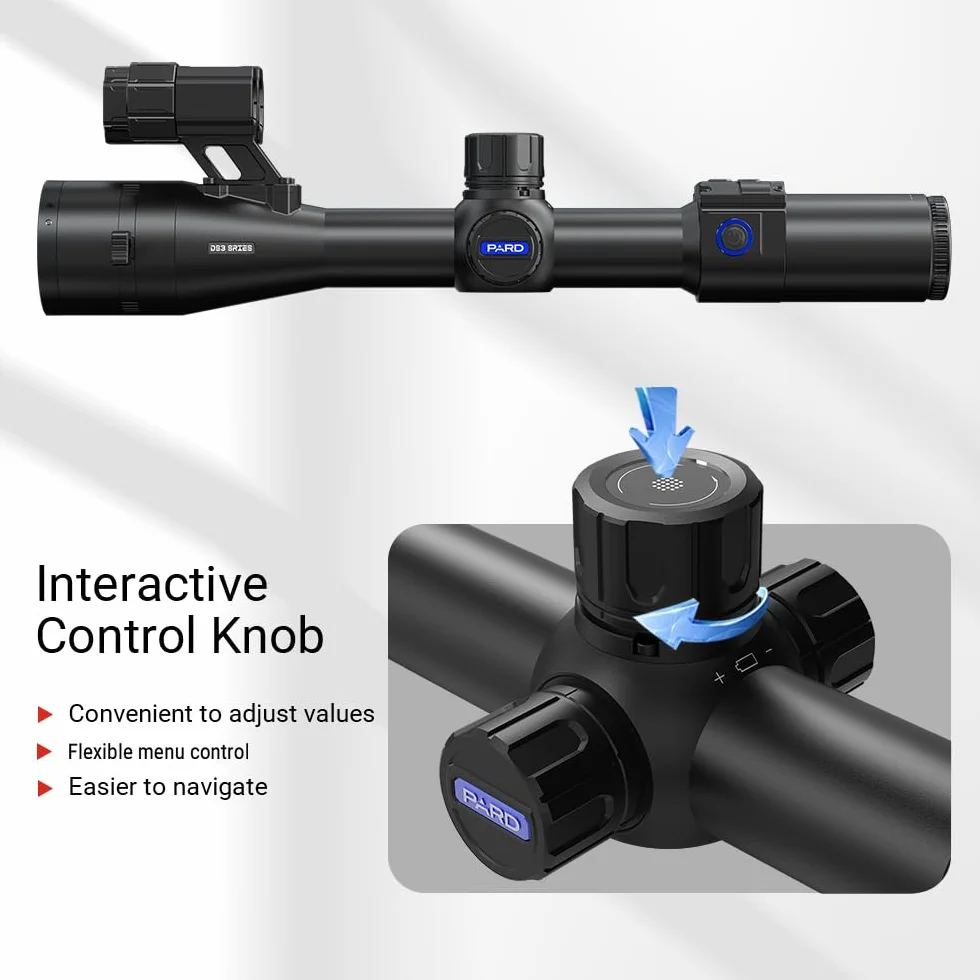 PARD Ottica per Carabina, Telemetro 1000m, risoluzione 2560x1440, registrazione video, Wi-Fi, impermeabile, DS35-LRF
