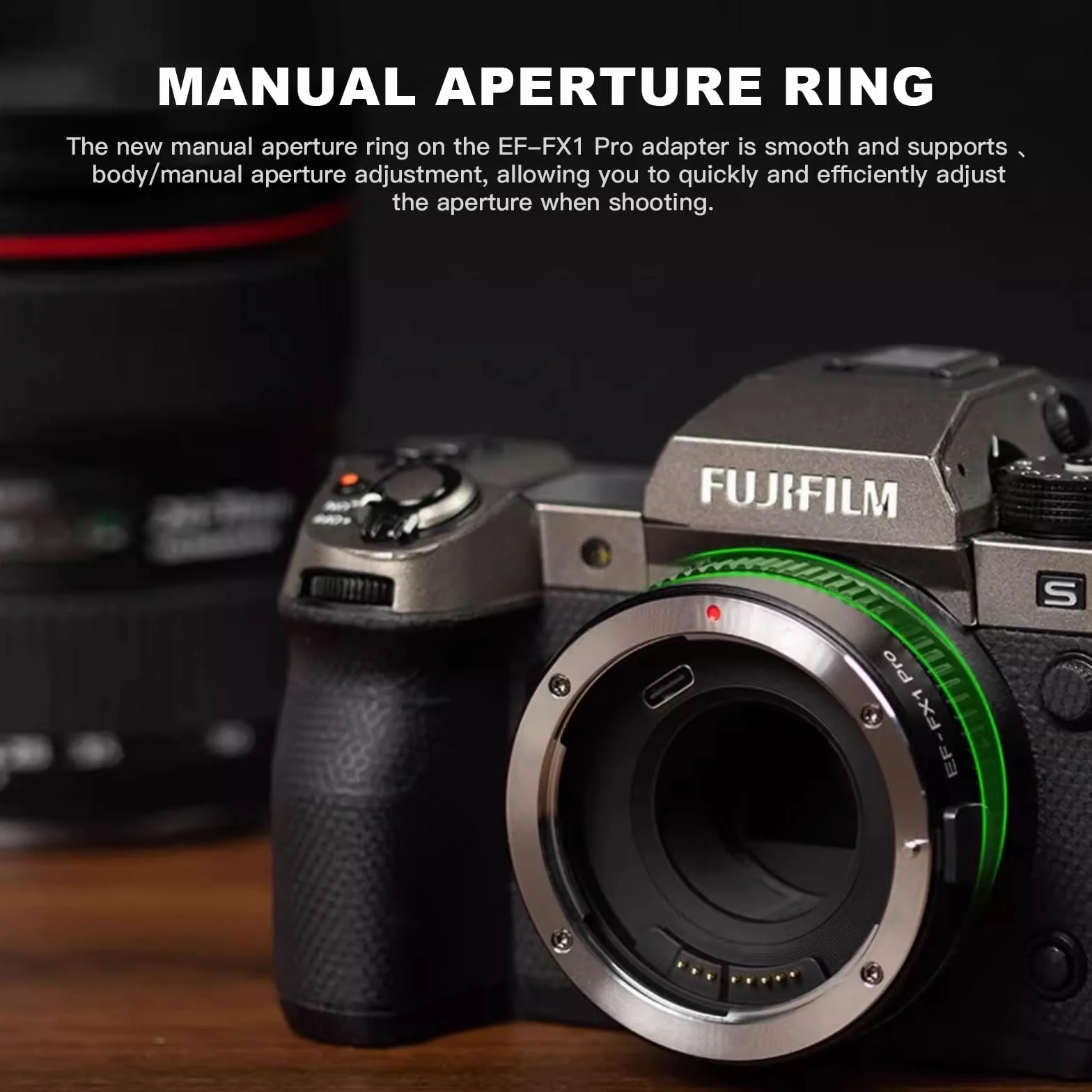 VILTROX EF-FX1 Pro Adattatore Lente Autofocus Elettronico EF-FX Adattatore AF per obiettivo Canon EF/EF-S a Fuji X Mount X-H1 X-T5 X-T4 X-T3 X-T30 X-T100 X-E3 X-S10 X-E4