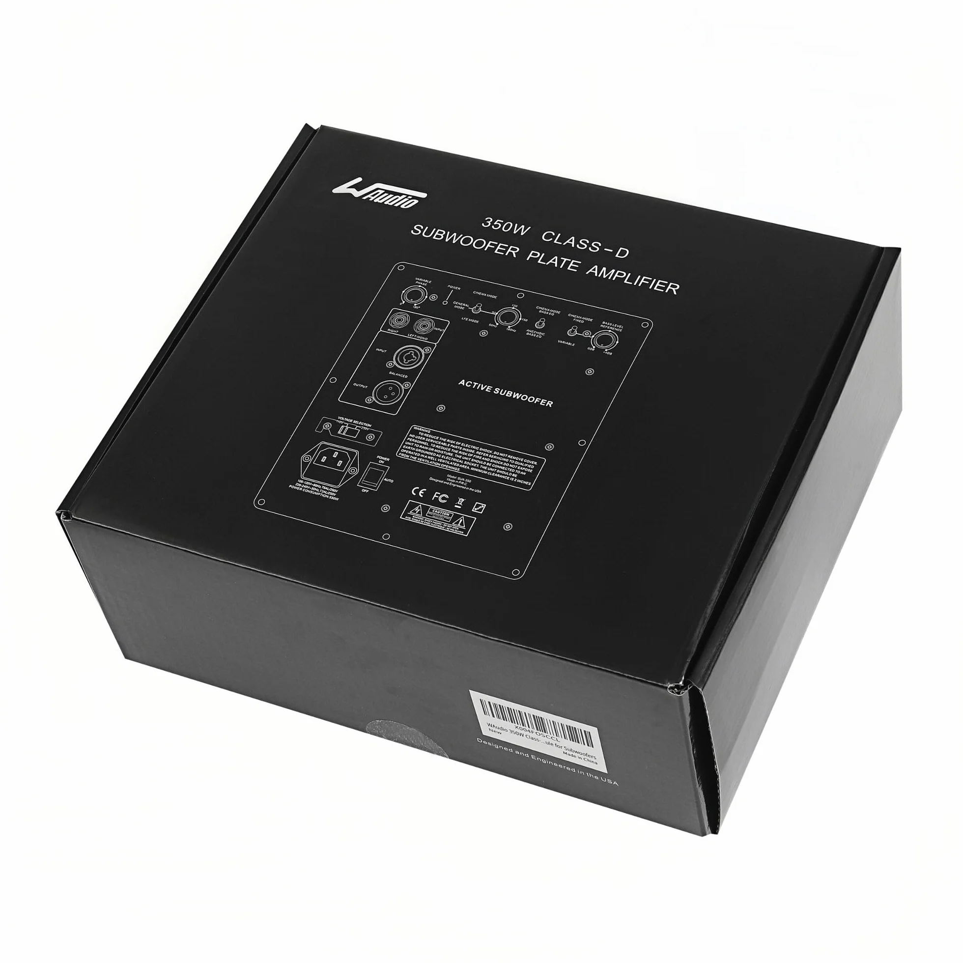 WAudio Amplificatore per subwoofer classe D da 350 W, amplificatore ad alte prestazioni per subwoofer