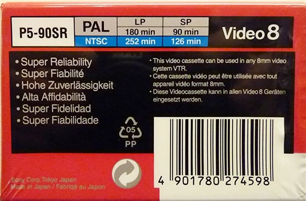 Sony P 5 - 90 SR Video cassette - Confezione da 1