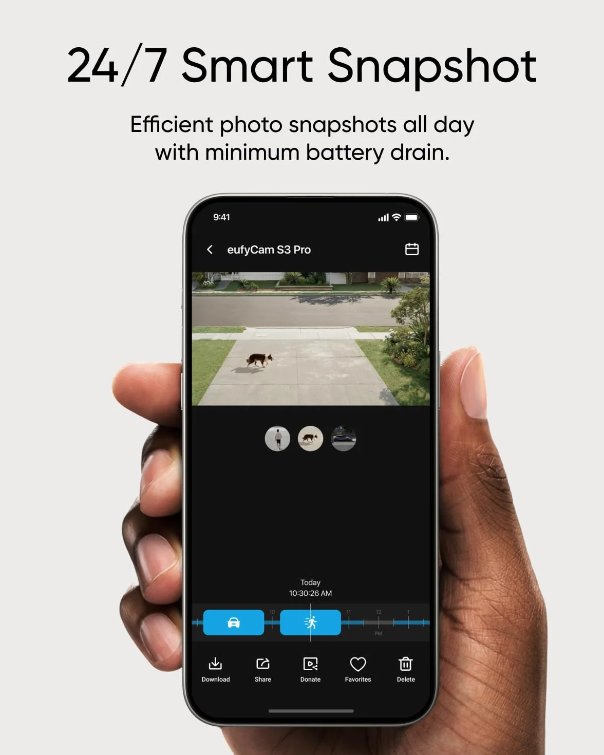 eufy Security S3 Pro(eufyCam 3 Pro), 4K telecamera wifi esterno senza fili pannello solare Visione Notturna a Colori, Riconoscimento AI, Archiviazione Locale, Nessun Canone Mensile (Ricondizionato)
