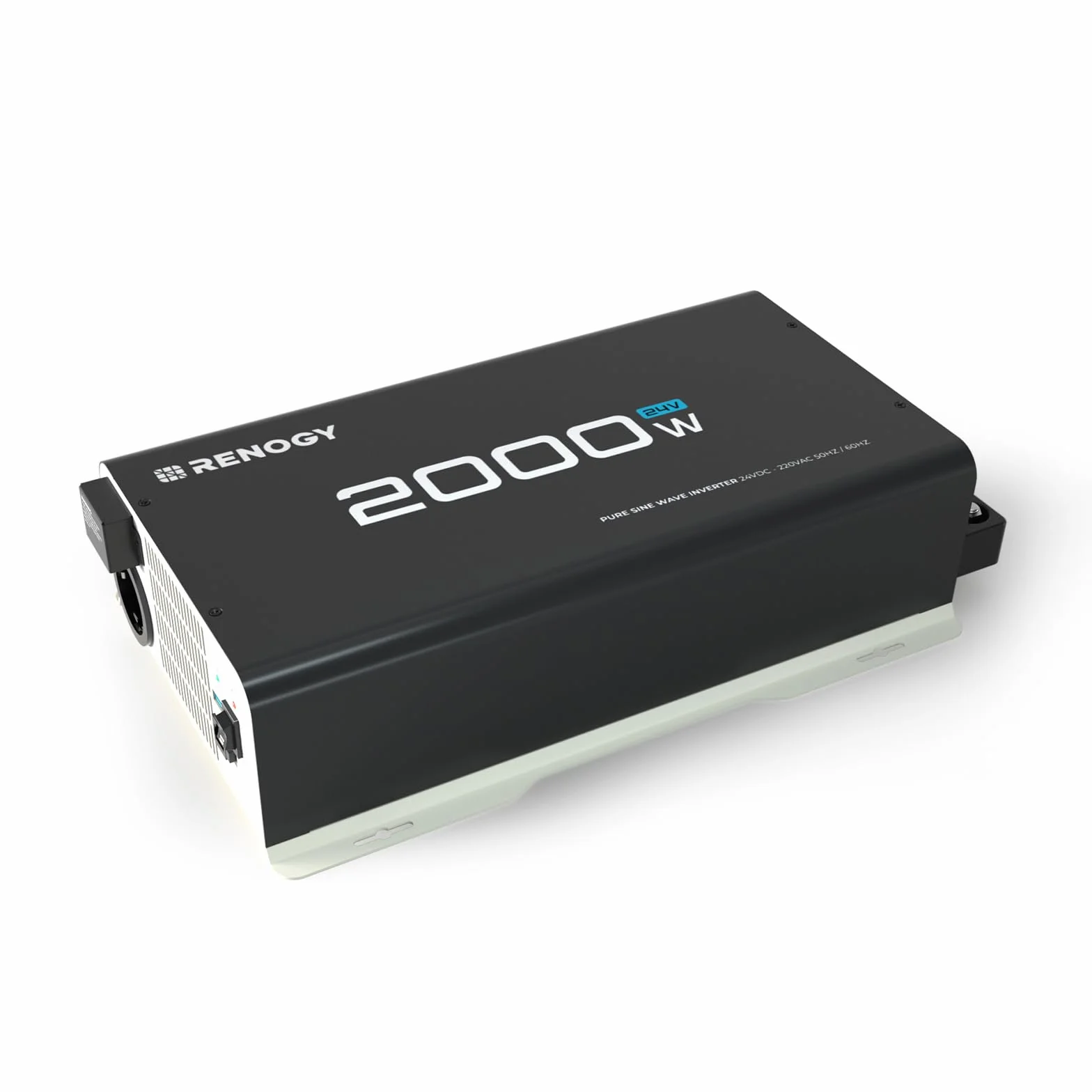 Renogy 2000W/4000W Power Inverter 24v 220v Onda Pura, DC in AC con Presa USB e presa europea per Camper, Camion, Roulotte, Pannelli Solari, Picco 4000W