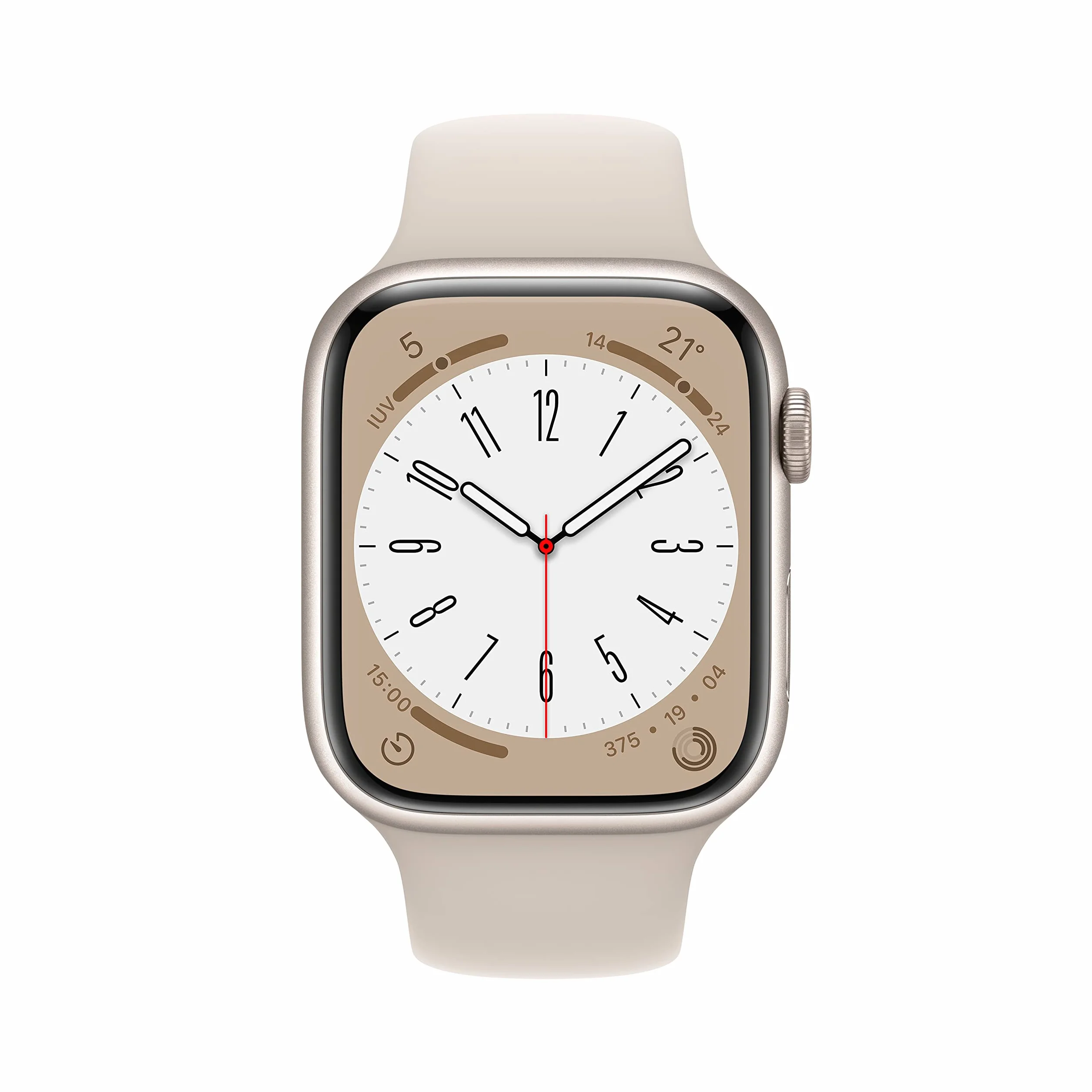 Apple Watch Series 8 (GPS, 45MM) - Case Galassia in Alluminio con Cinturino Sport Galassia (Ricondizionato)
