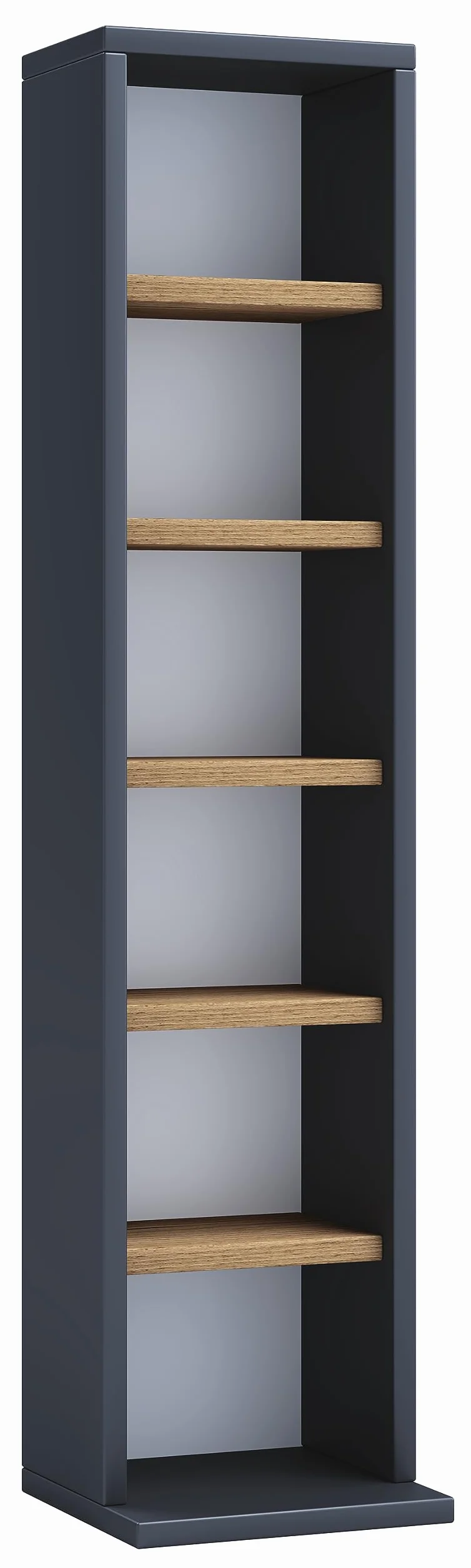 VCM Supporto per CD e Dvd in Legno Scaffale in Piedi Scaffale Decorativo Elementa Supporto per CD e Dvd in Legno Scaffale in Piedi Scaffale Decorativo Elementa Antracite/Rovere Miele