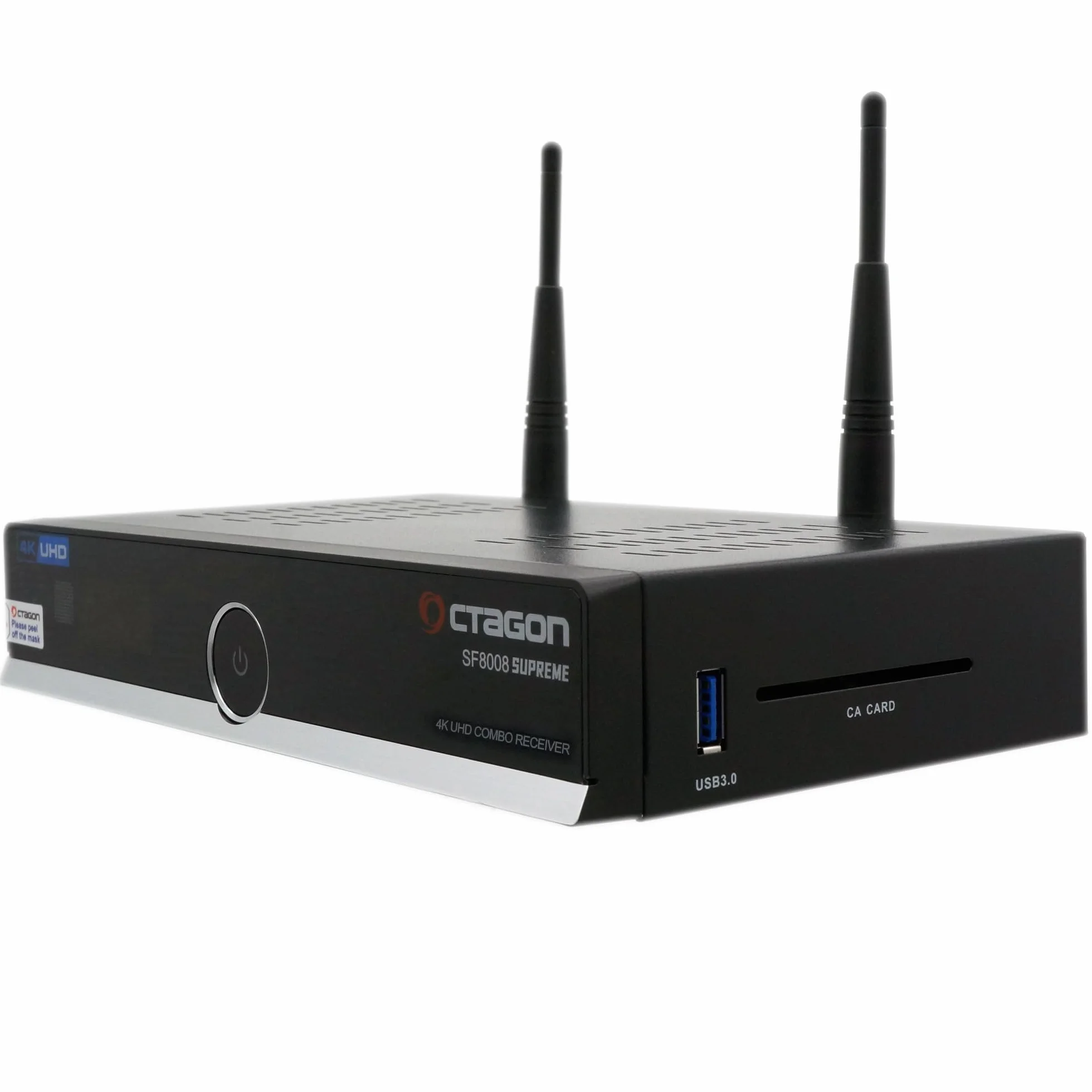 Octagon SF8008 4K Combo Supreme V3 UHD DVB-S2X Linux PVR WiFi 2.4/5G 1Gbit LAN M.2 HDR 10 BT 5.1 IR HTS e-cavo HDMI