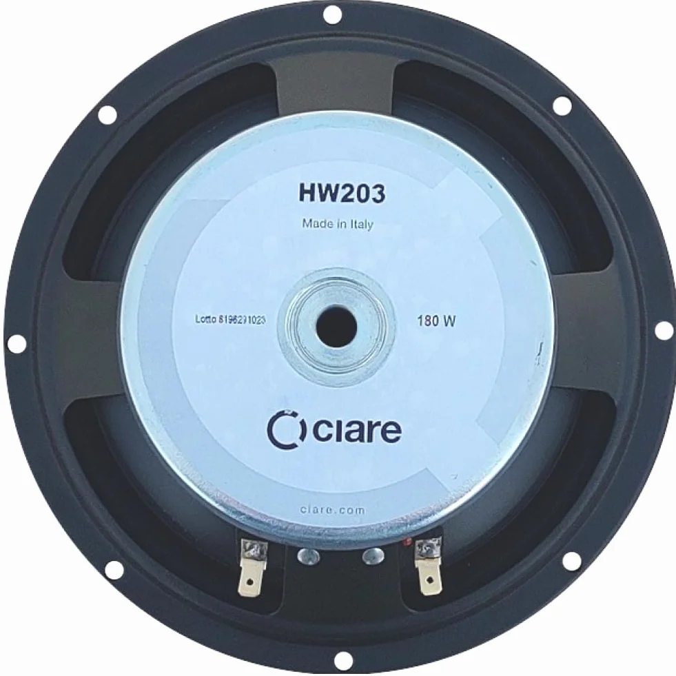HW203 Woofer 20 cm 200 mm 8" 80 W RMS 180 W Max 8 Ohm 91 dB Gomma 1 Pezzo