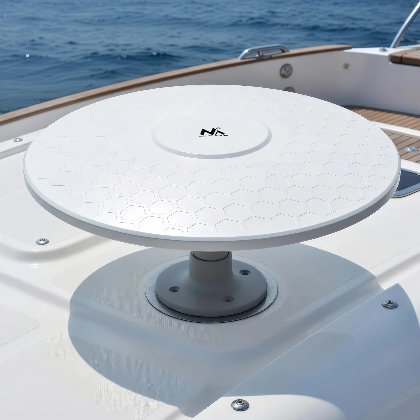 Maclean MCTV-947 - Antenna omnidirezionale multidirezionale per esterni, antenna TV attiva DVB-T/T2 H.265 HEVC (Camper - USB / 12/24 V)