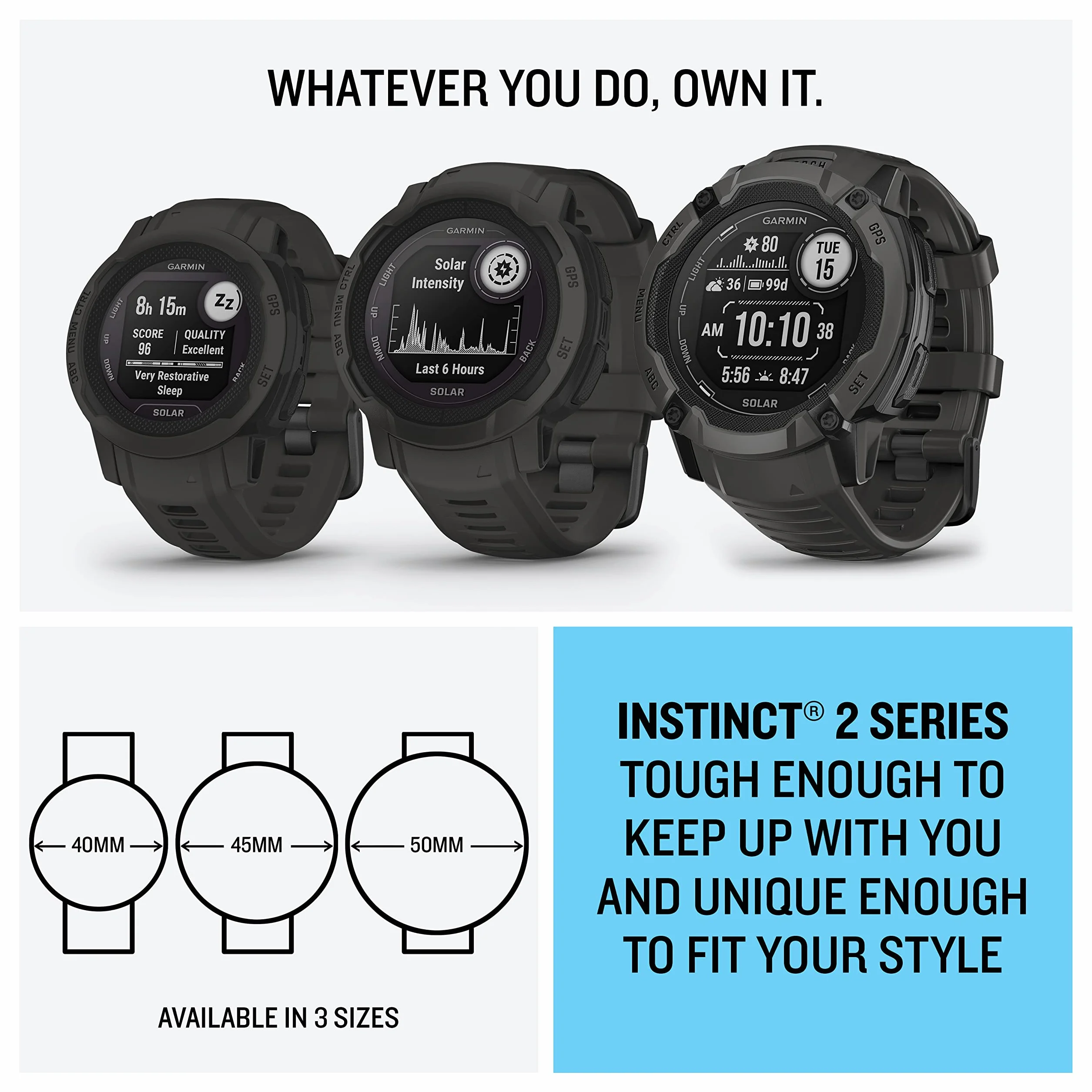 Garmin Instinct 2, Smartwatch, 45mm, Rugged design, Autonomia 28 giorni, +30 app multisport, GPS, Cardio, SpO2, Activity Tracker 24/7, Connect IQ (Electric Lime) (Ricondizionato)