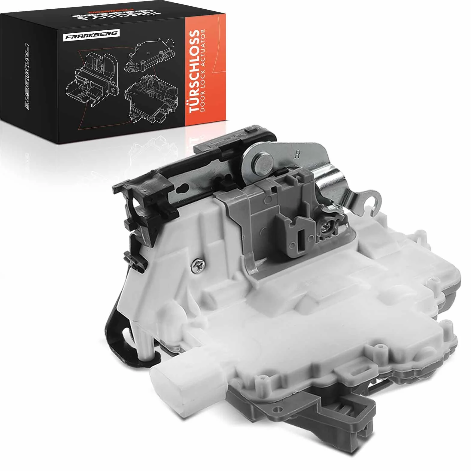Frankberg Serratura porta serratura auto Anteriore destro Compatibile con E.O.S 1F7 1F8 Leon 1P1 Altea XL 5P5 5P8 Altea 5P1 Toledo III 5P2 Replace# V10-85-2293