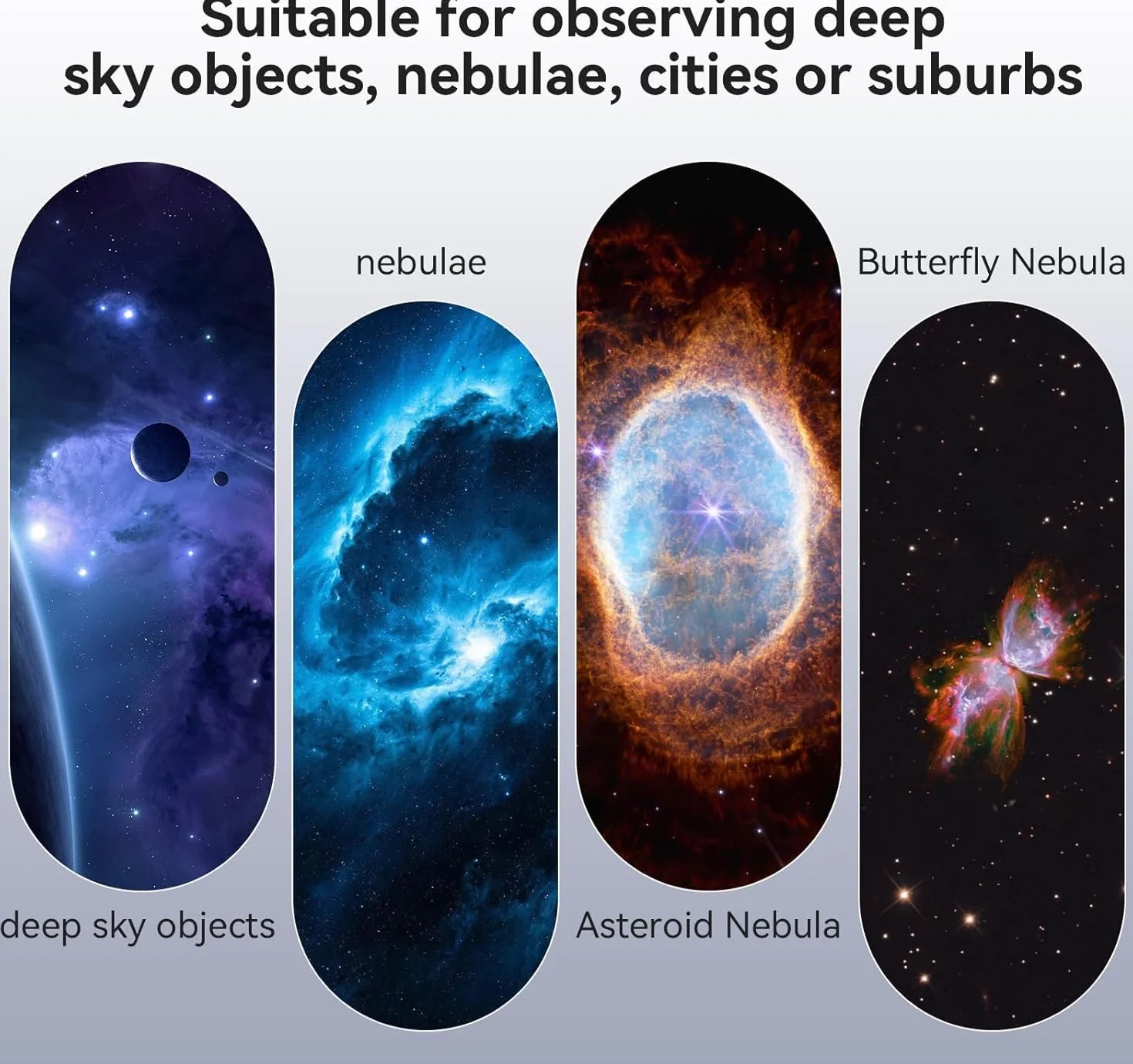 Svbony UHC, filtro telescopico da 3,2 cm, ad alto contrasto, riduce l'inquinamento luminoso della città, filtro per nebulosa per osservazioni celesti e astrofotografia