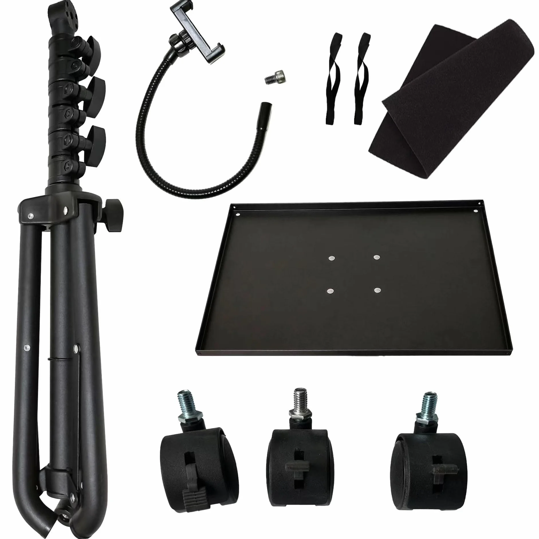 Supporto Proiettore,4-in-1 Supporto Musicale, Treppiede Proiettore Portatile da Pavimento, Supporto per Proiettore con Ruote - Regolabile in Altezza, 73 a 149 Centimetri, Ruotato di 180°
