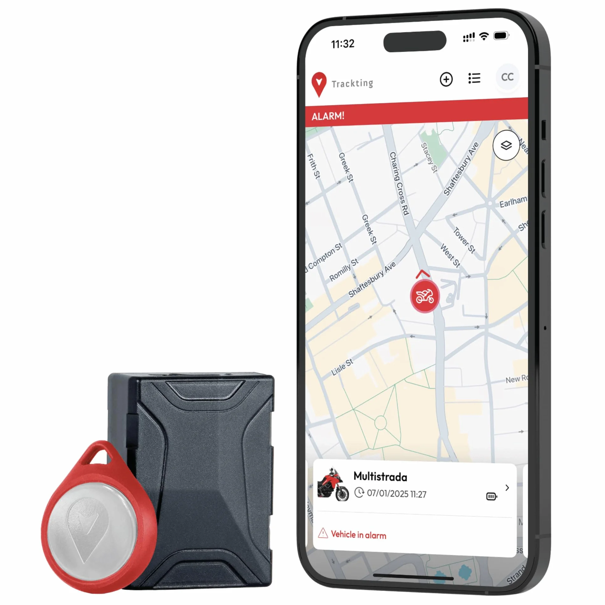 Trackting SMART V3 Europa - Antifurto GPS localizzatore per Auto e Moto - SIM integrata Senza Canone LTE-M/Edge - No cavi - Batteria record - Telefonata Allarme