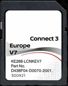Nissan Connect 3 LCN2 Scheda SD Navigazione GPS Europa 2022 v7