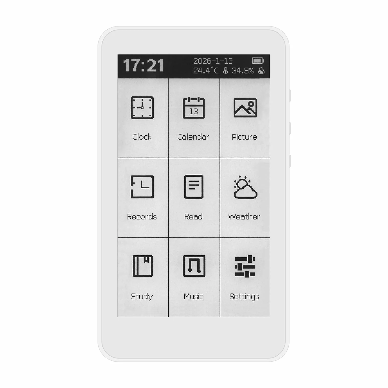 Lettore portatile M3 per e-book da 3,7 pollici touch screen, retroilluminazione regolabile a 10 livelli, dispositivo di lettura leggero