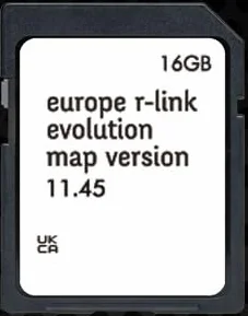 Scheda SD Navigazione GPS Europa 2025 versione 11.45 compatibile con Renault R-Link (Rlink)