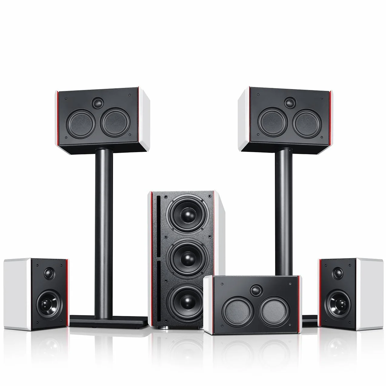 Teufel -Sistema 4 THX compatto " Set Cinema 5.1 " - Set 5.1 con licenza THX di altoparlanti compatti
