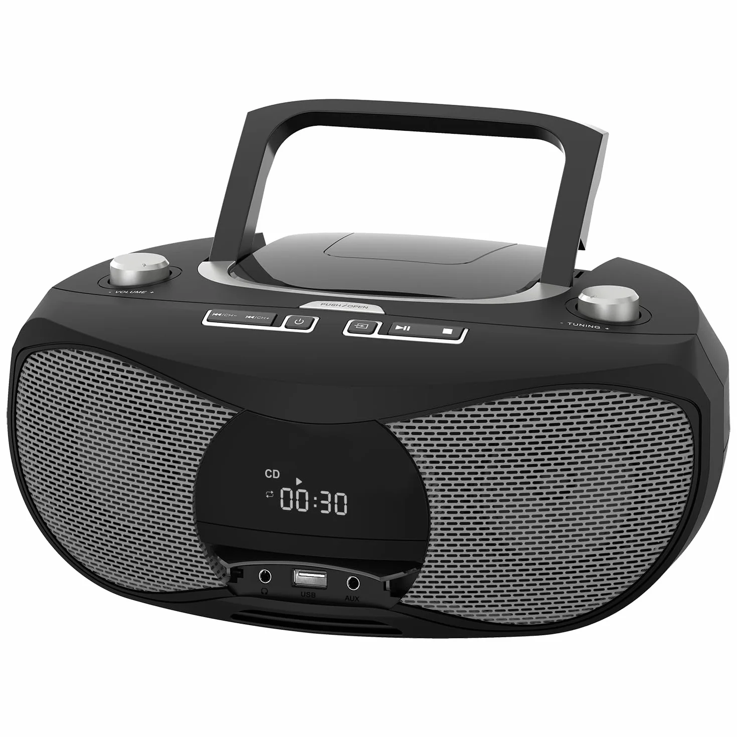 LONPOO Lettore CD portatile, lettore CD compatibile con CD-R/RW/WMA e MP3, lettore CD Bluetooth 5.3, USB, CA/Batteria