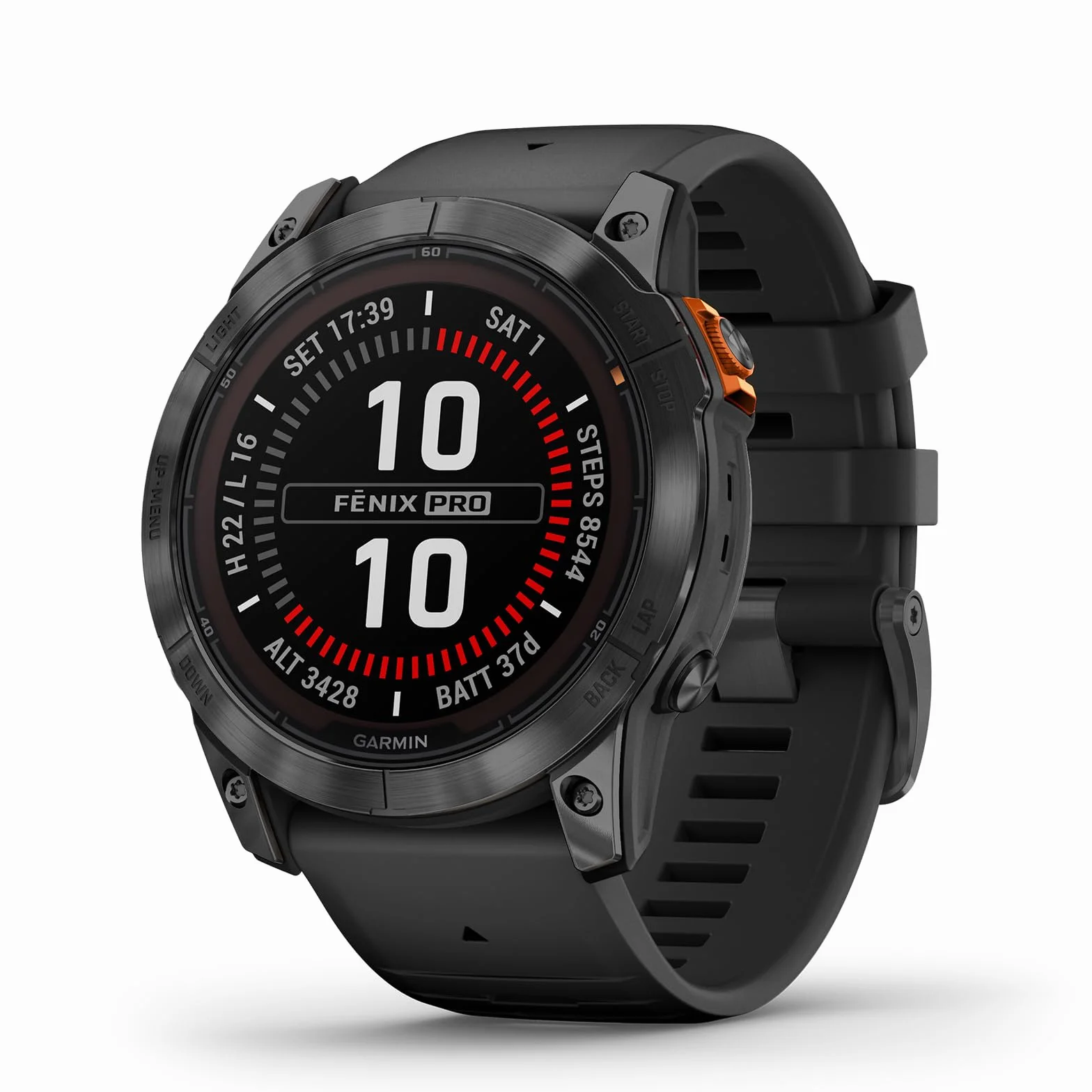 Garmin fēnix 7X Pro Solar, Smartwatch, Ricarica solare, 51mm, Torcia LED, Touchscreen 1,4", +30 Sport, GNSS multi-band, SpO2, Mappe, Musica, Autonomia 37 giorni (Slate Gray & Black) (Ricondizionato)
