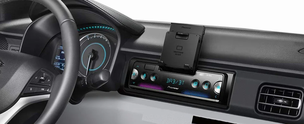 Pioneer SPH-20DAB, 1DIN Autoradio con RDS e DAB+, Bluetooth, USB per MP3, WMA, WAV, FLAC, supporto per Android, controllo da iPhone, Smart Sync App